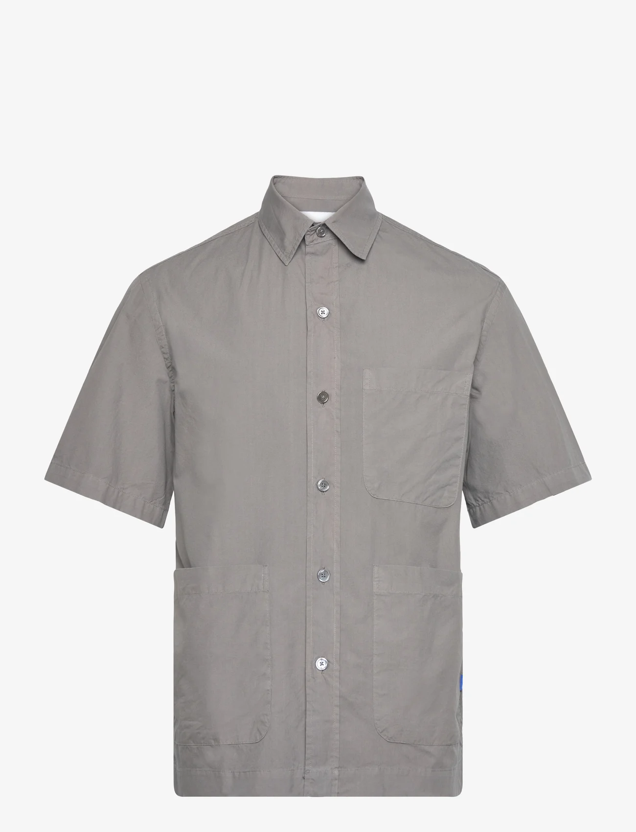 Garment Project - Short Sleeved Shirt - peruskauluspaidat - 445 charcoal - 0