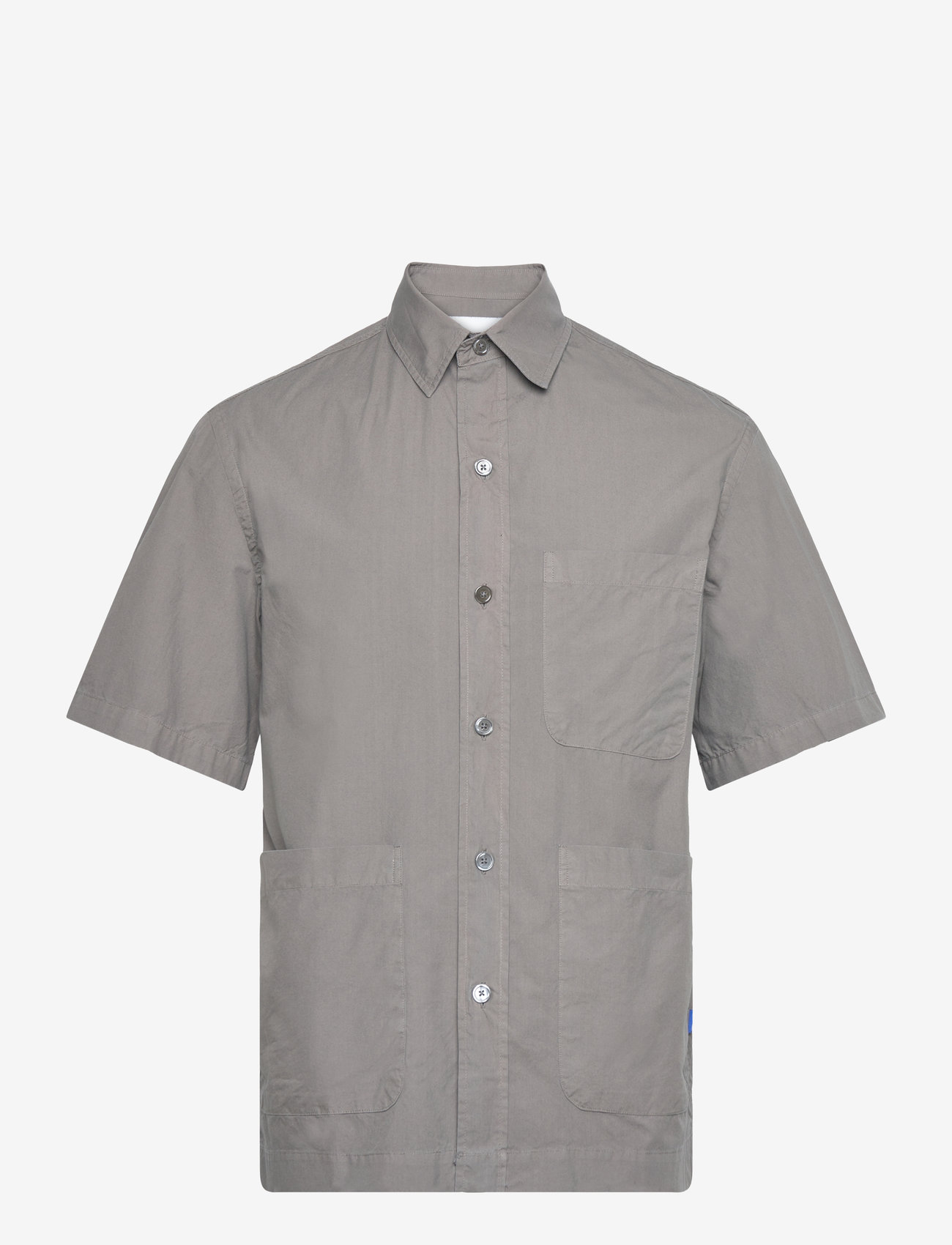 Garment Project - Short Sleeved Shirt - Charcoal - kortærmede skjorter - charcoal - 0