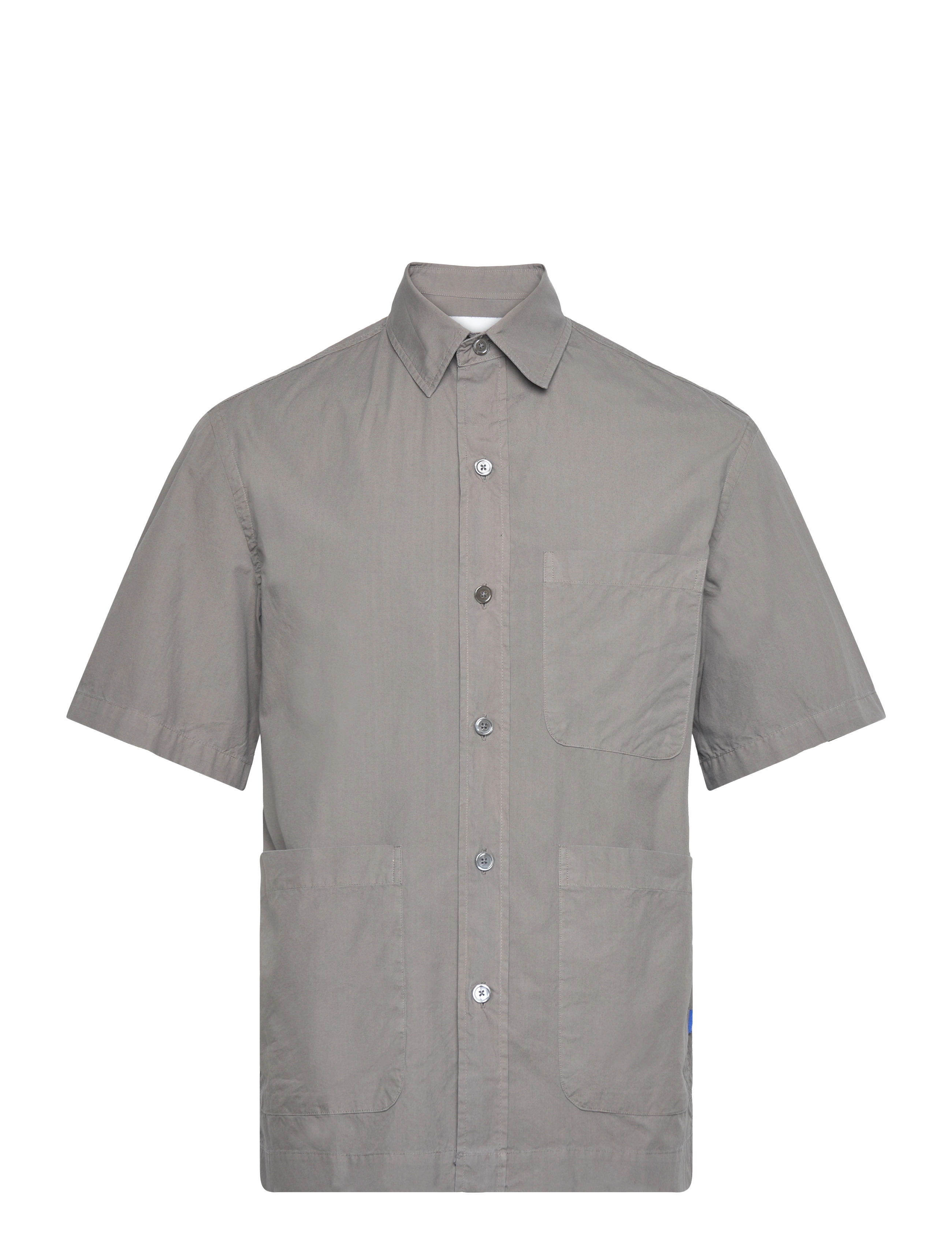 Garment Project Short Sleeved Shirt - Charcoal - Shirts - CHARCOAL / grey