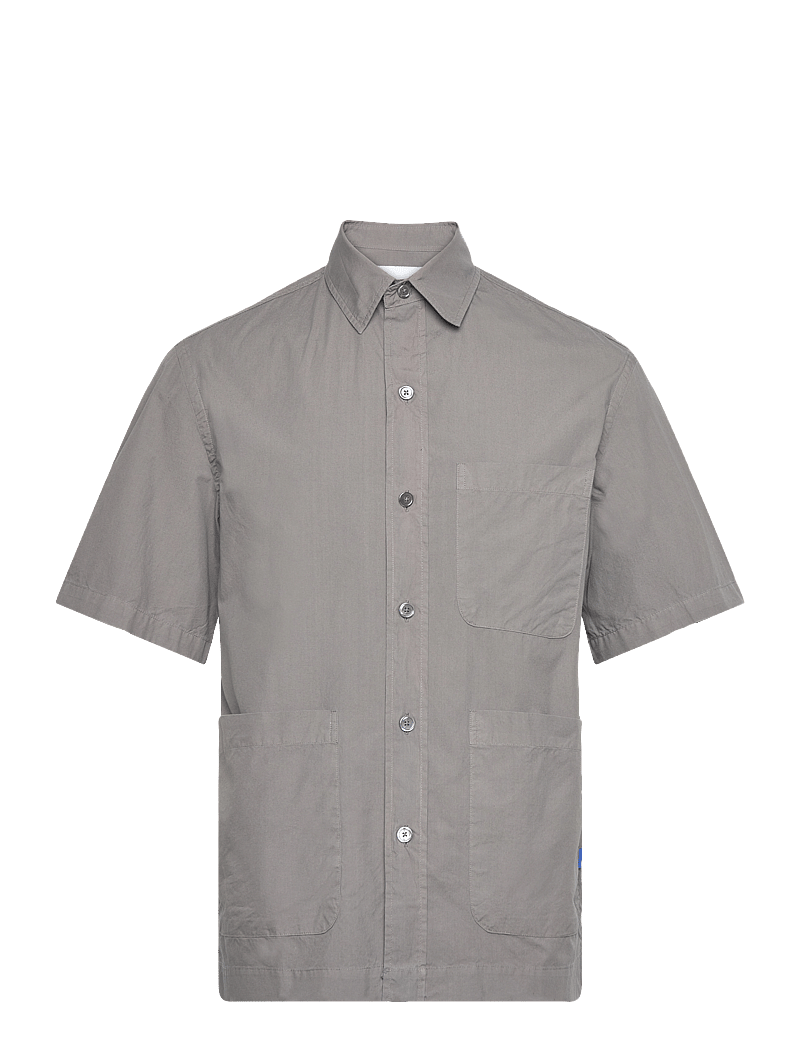 Garment Project - Short Sleeved Shirt - Charcoal - kortærmede skjorter - charcoal - 0