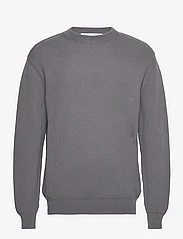 Garment Project - Round Neck Knit - knitted round necks - 445 charcoal - 0