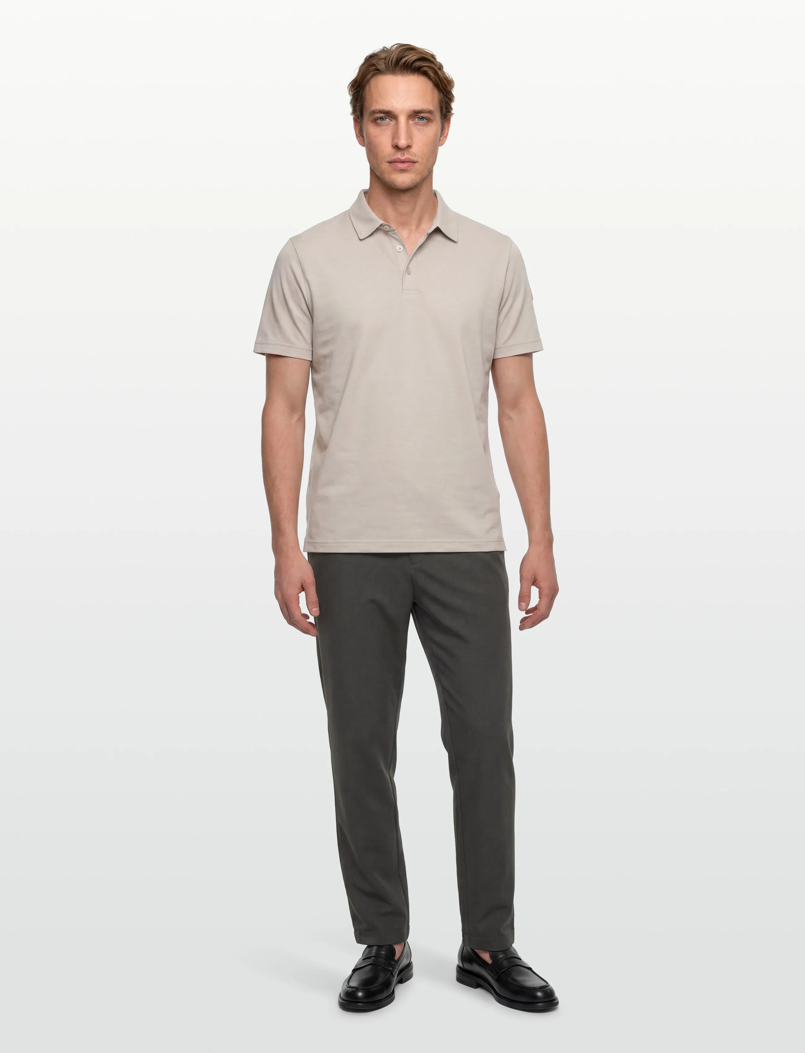 Garment Project Dressed Pant - Grey Melange - Tøj - GREY MELANGE / grey