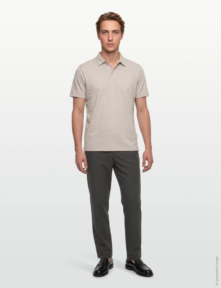 Garment Project - Dressed Pant - Grey Melange - anzugshosen - grey melange - 0