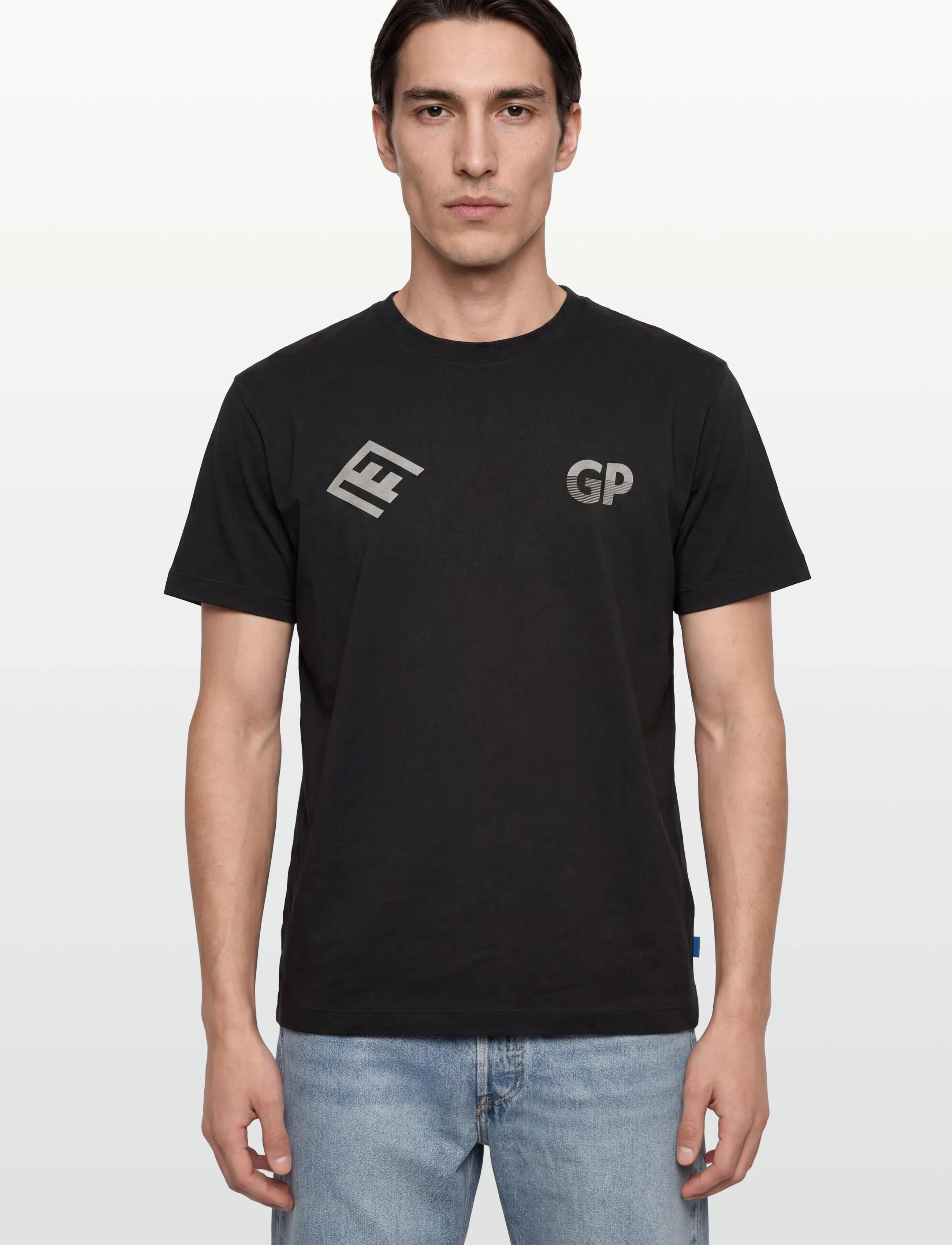 Garment Project - GP13 Logo Tee - Black - kurzärmelige t-shirts - black - 3