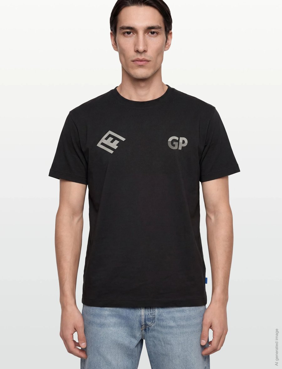 Garment Project - GP13 Logo Tee - Black - kurzärmelige t-shirts - black - 3