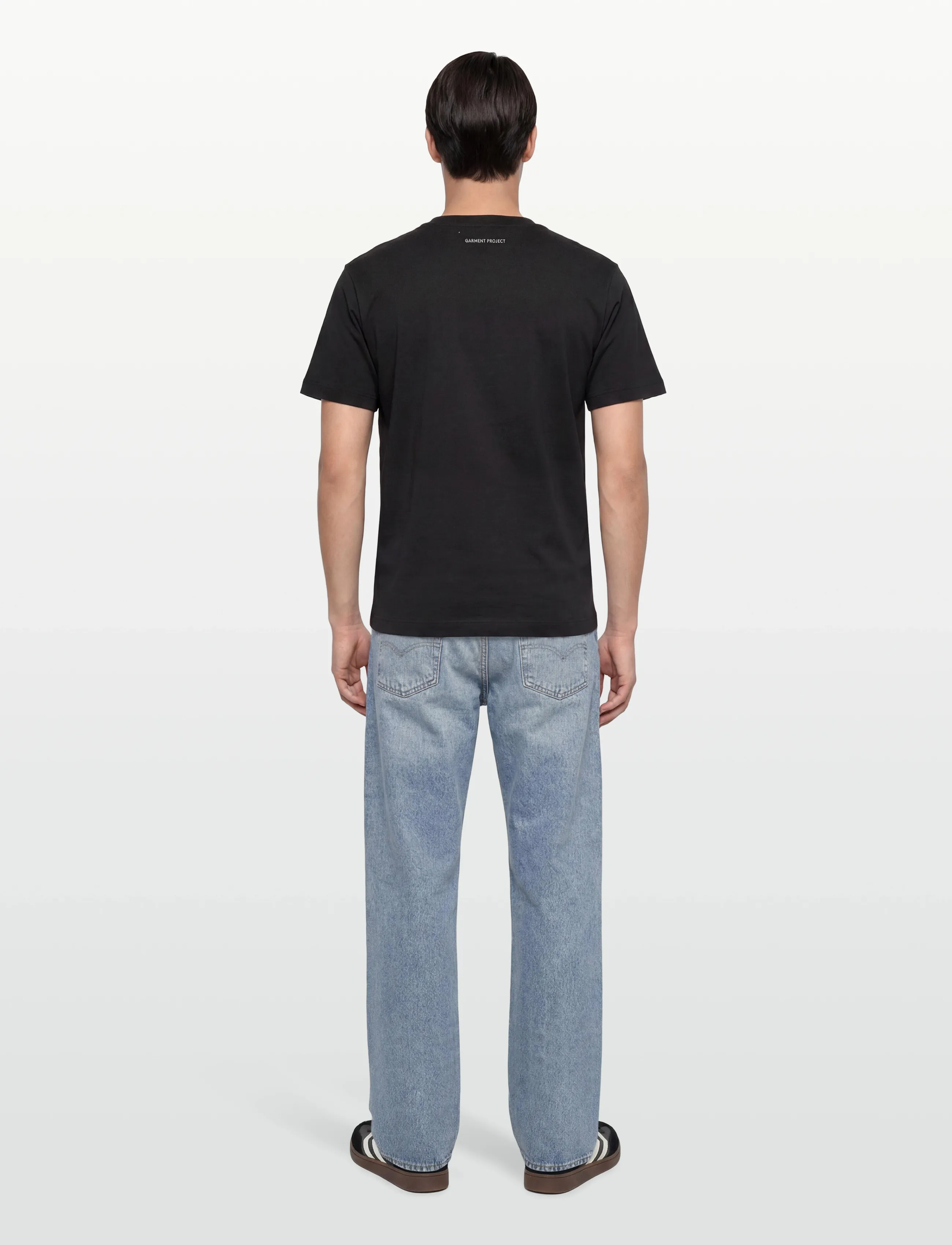 Garment Project - GP13 Logo Tee - Black - kurzärmelige t-shirts - black - 4