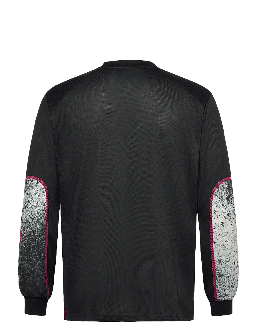 Garment Project - Technical Long Sleeved Tee - Black - long-sleeved t-shirts - black/grey a.o.p. - 2