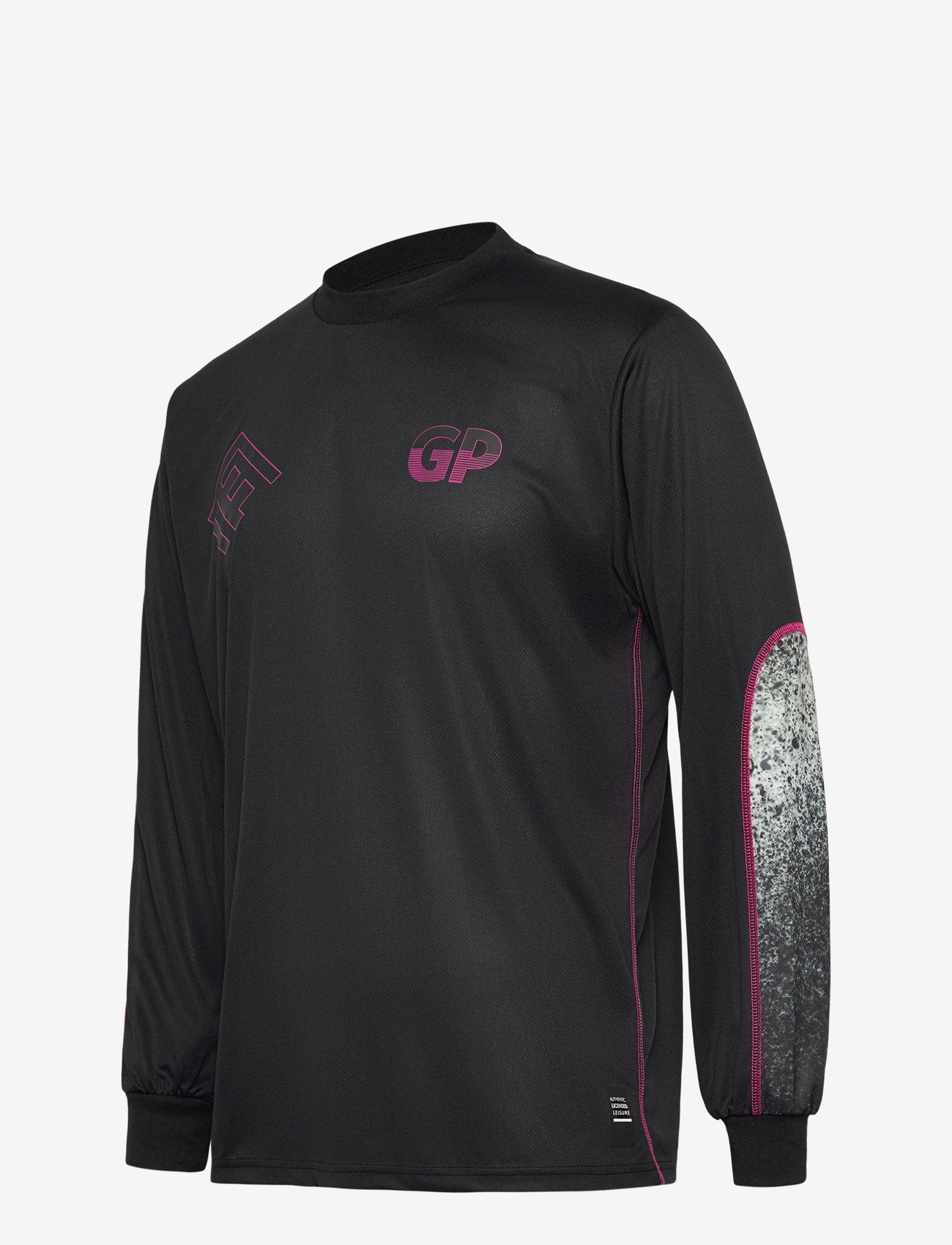 Garment Project - Technical Long Sleeved Tee - Black - langärmelig - black/grey a.o.p. - 2