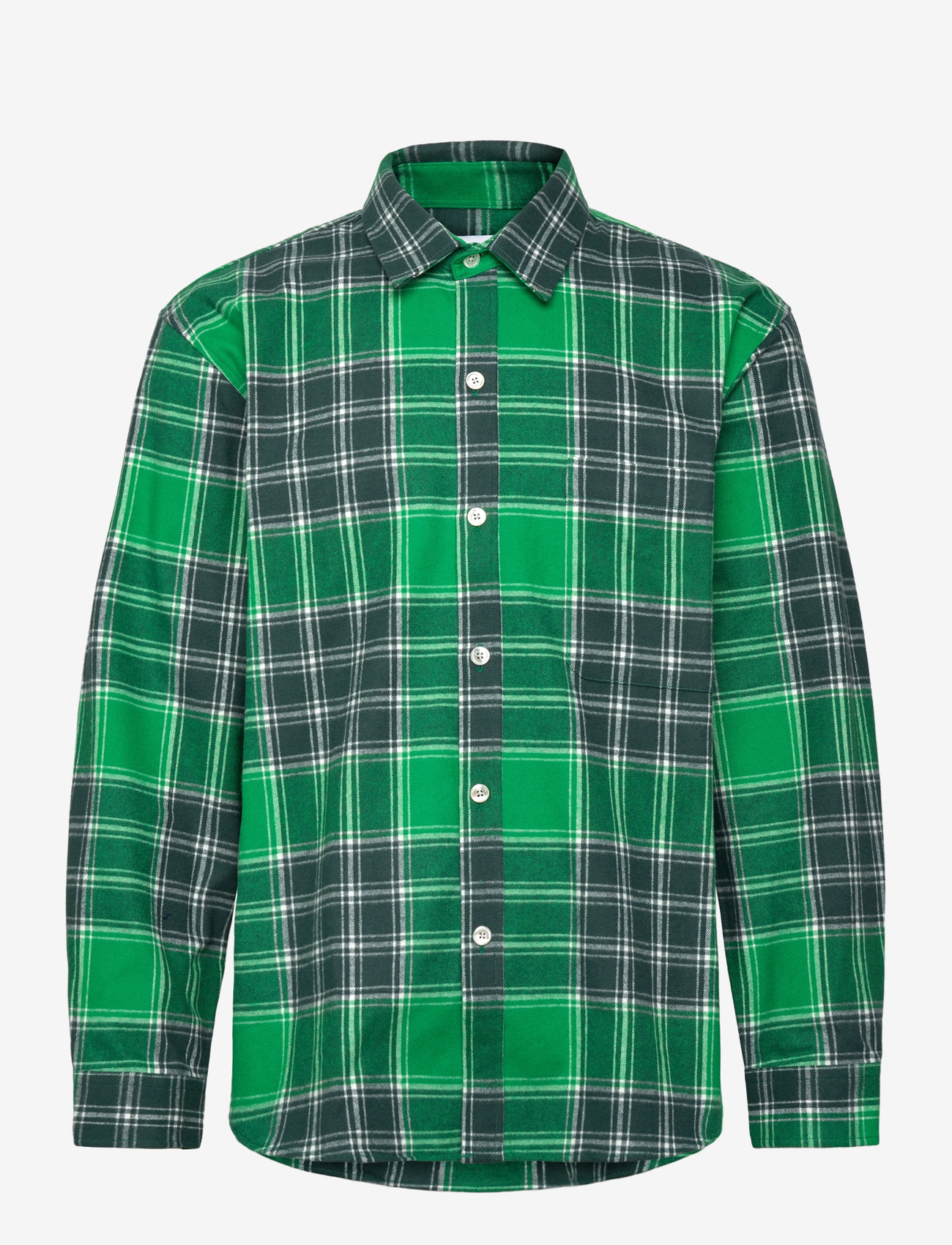 Garment Project - Check Overshirt - Green - chemises à carreaux - green - 0