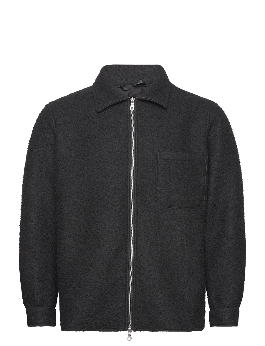 Garment Project - Teddy Unlined Jacket - Black - jacken - black - 0