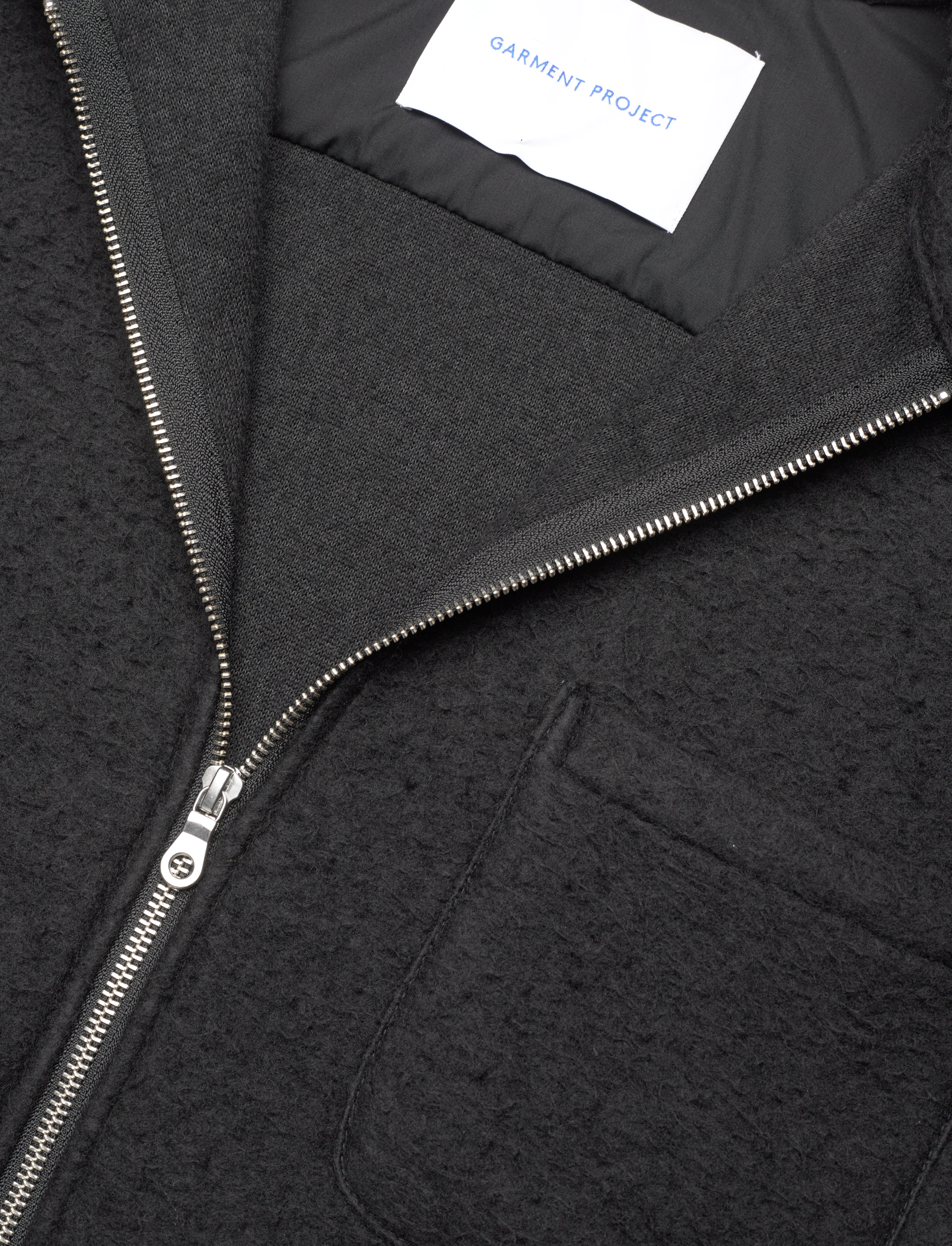 Garment Project - Teddy Unlined Jacket - Black - jacken & mäntel - black - 2