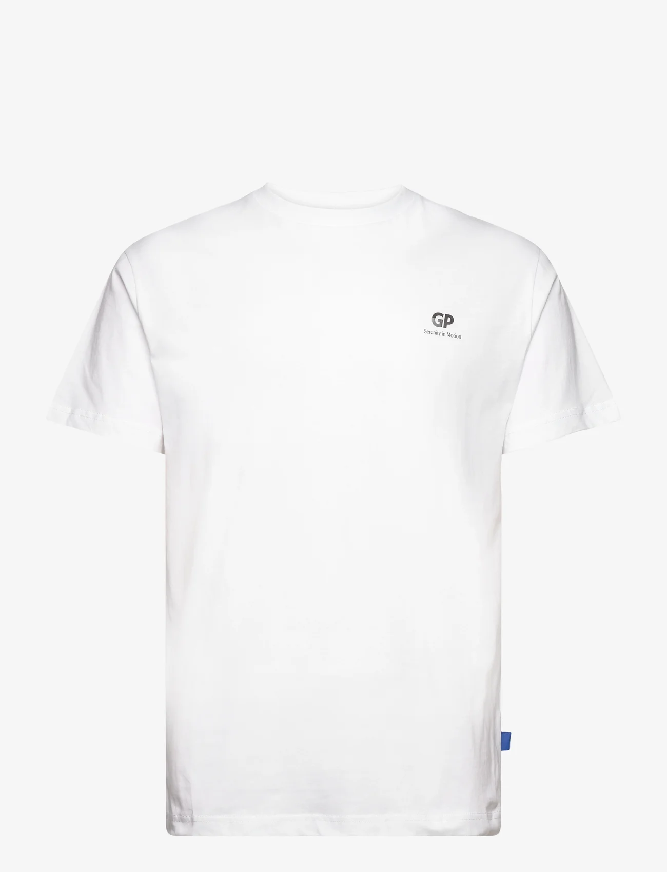 Garment Project - Relaxed Fit Tee - White / Serenity in motion - kortermede t-skjorter - white - 0