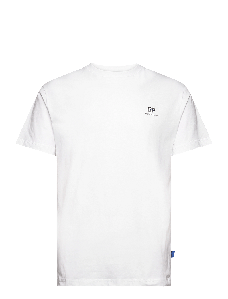 Garment Project - Relaxed Fit Tee - White / Serenity - kurzärmelig - white - 0