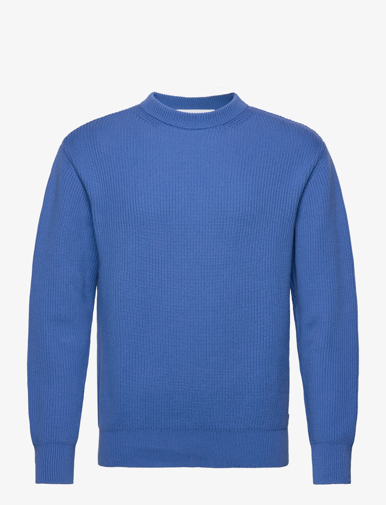 Garment Project - Round Neck Knit - Blue - knitted round necks - blue - 0