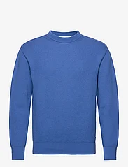 Garment Project - Round Neck Knit - Blue - knitted round necks - blue - 0