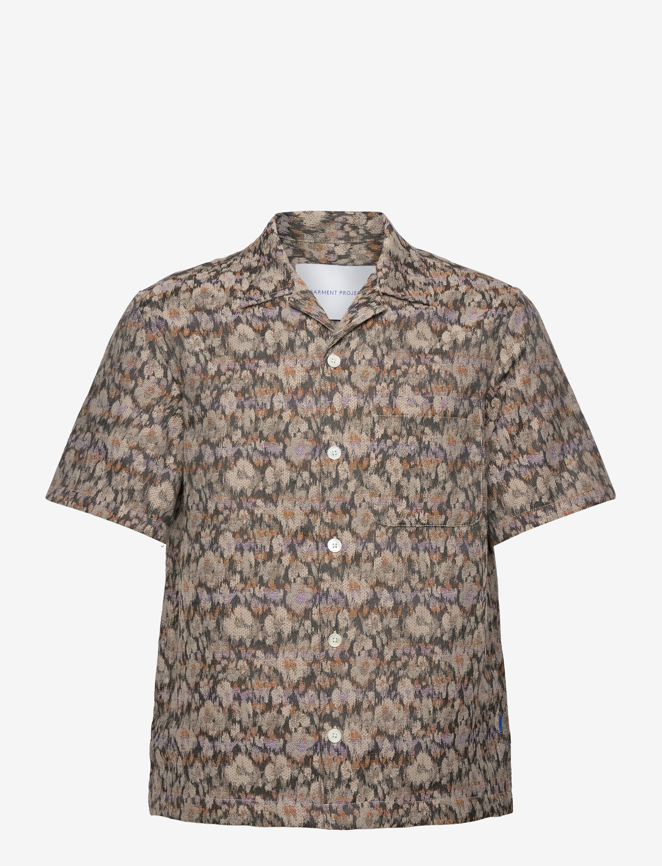 Garment Project - Camp Collar Shirt - Earth Flower - short-sleeved shirts - earth - 0
