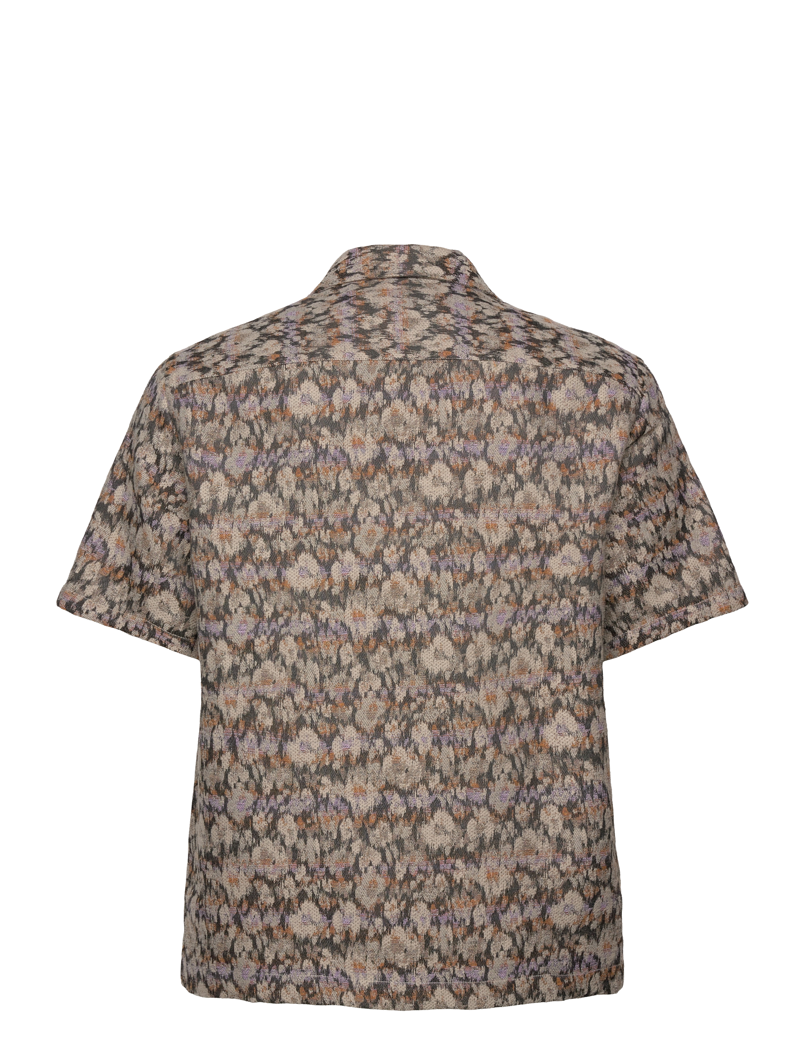 Garment Project - Camp Collar Shirt - Earth Flower - kortærmede skjorter - earth - 1