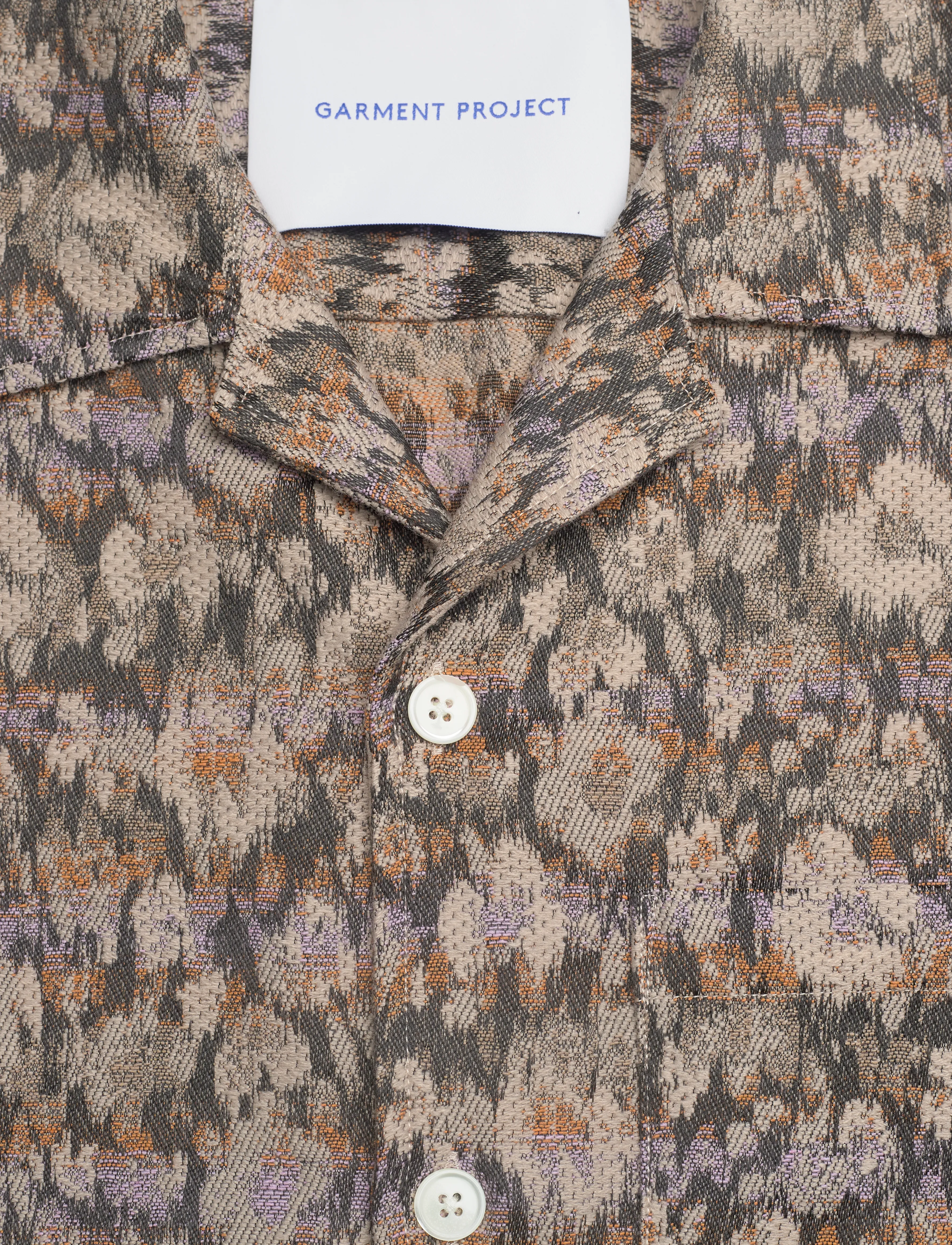 Garment Project - Camp Collar Shirt - Earth Flower - kortærmede skjorter - earth - 2