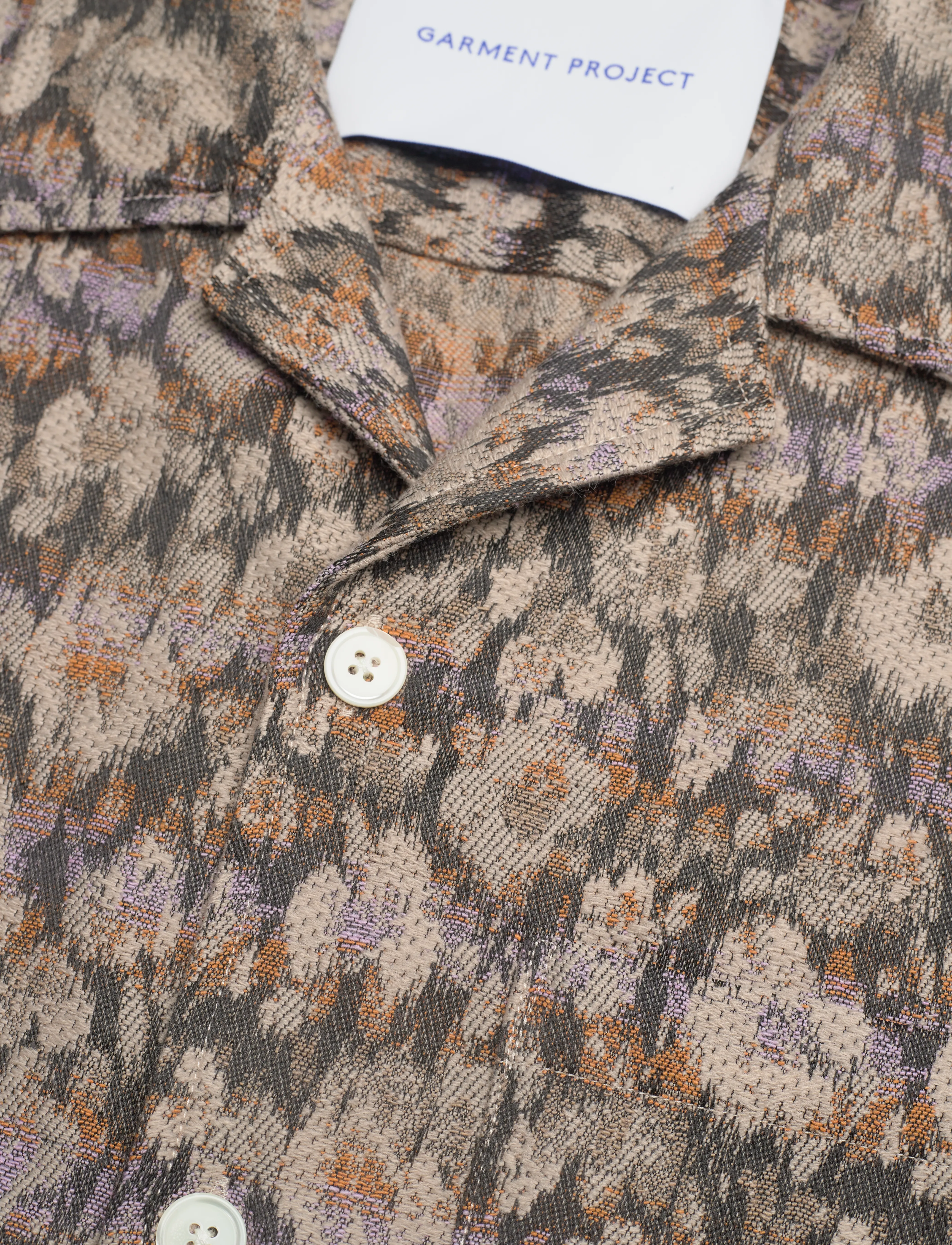 Garment Project - Camp Collar Shirt - Earth Flower - kortærmede skjorter - earth - 3