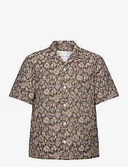Garment Project - Camp Collar Shirt - Earth Flower - short-sleeved shirts - earth flower - 0