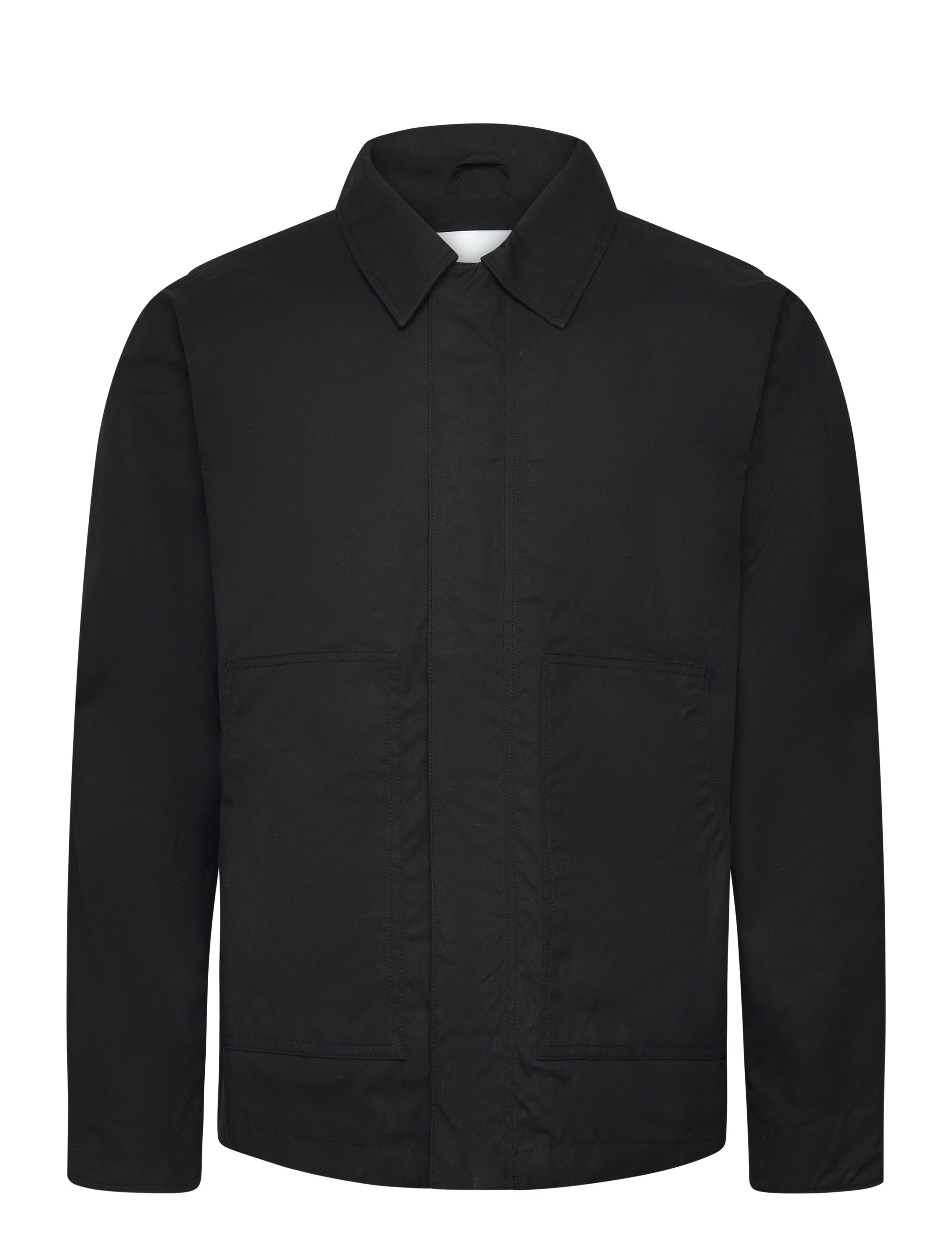 GARMENT PROJECT Waxed Baumwolle Worker - Schwarz Schwarz - M - Herren