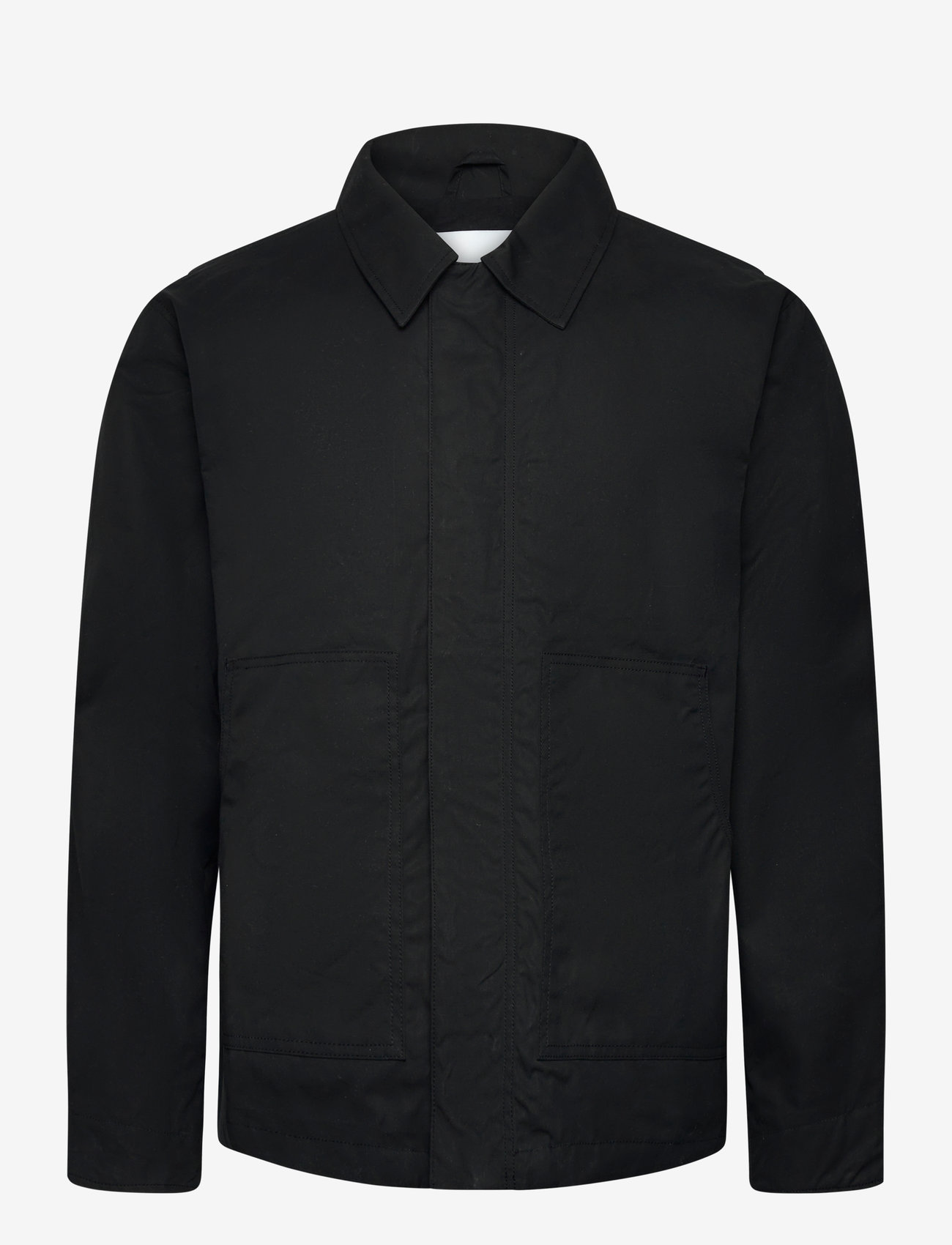 Garment Project - Waxed Cotton Worker - Black - spring jackets - black - 0