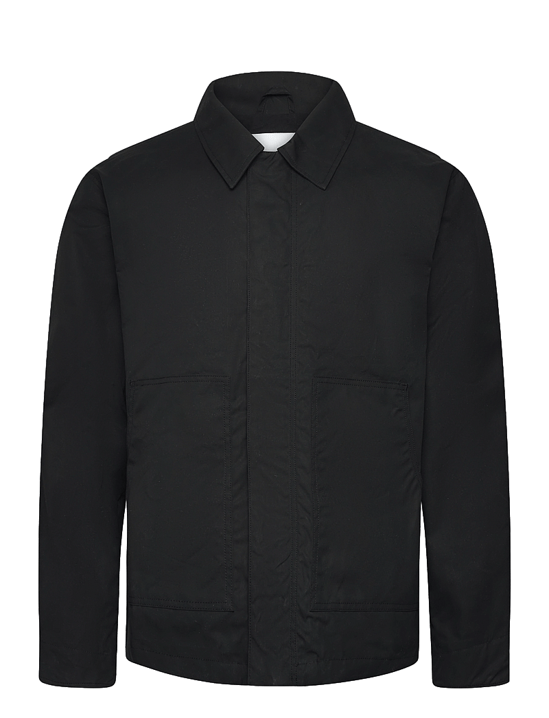 Garment Project - Waxed Cotton Worker - Black - frühlingsjacken - black - 0
