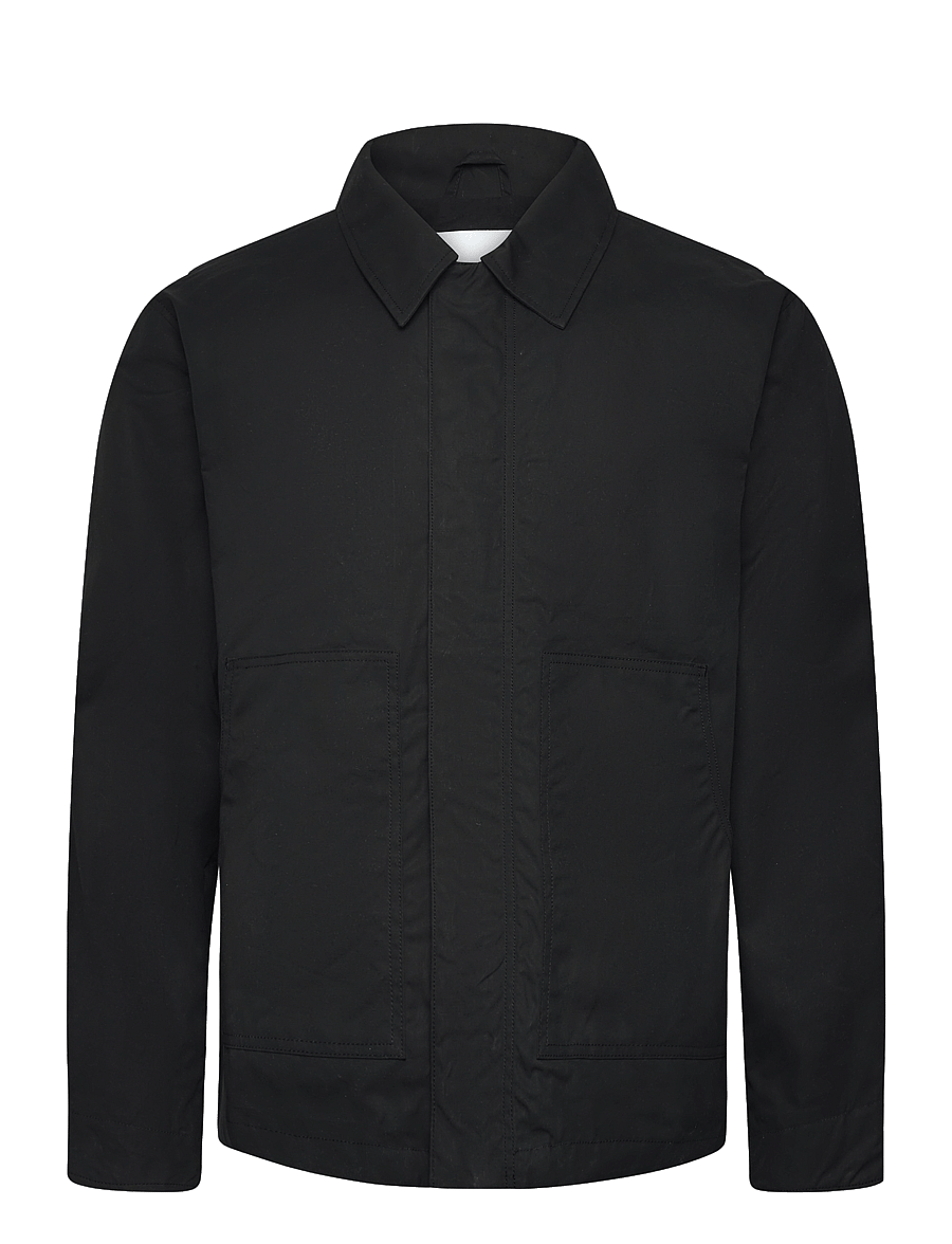 Garment Project - Waxed Cotton Worker - Black - vårjackor - black - 0