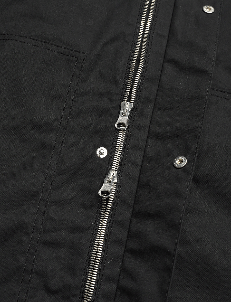 Garment Project - Waxed Cotton Worker - Black - vårjackor - black - 4