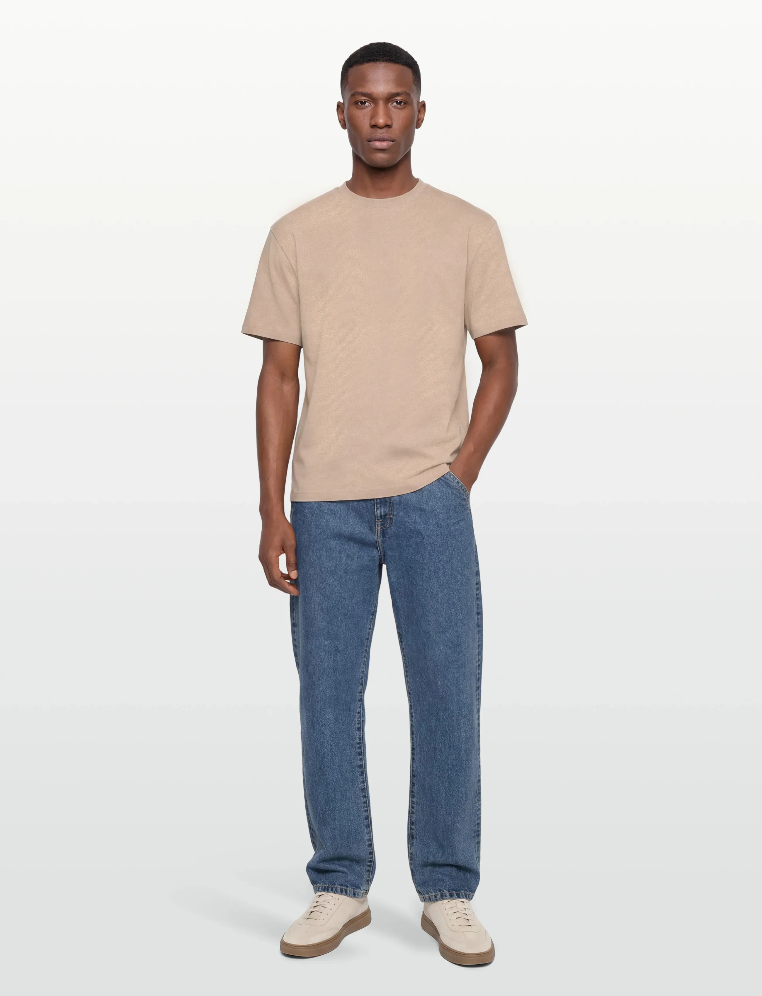 Garment Project GP Heavy Tee - Acid Earth - Tøj - ACID EARTH / beige