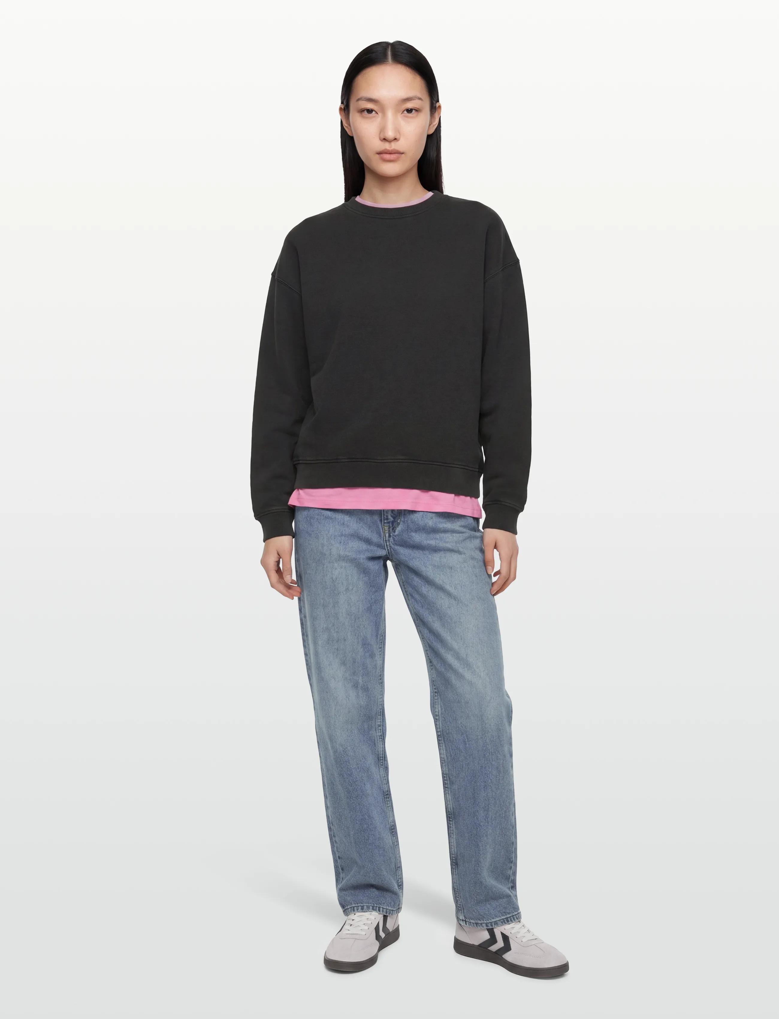 Garment Project - GP Drop Shoulder Crew Neck Sweat - - nach anlass kaufen - acid black - 4