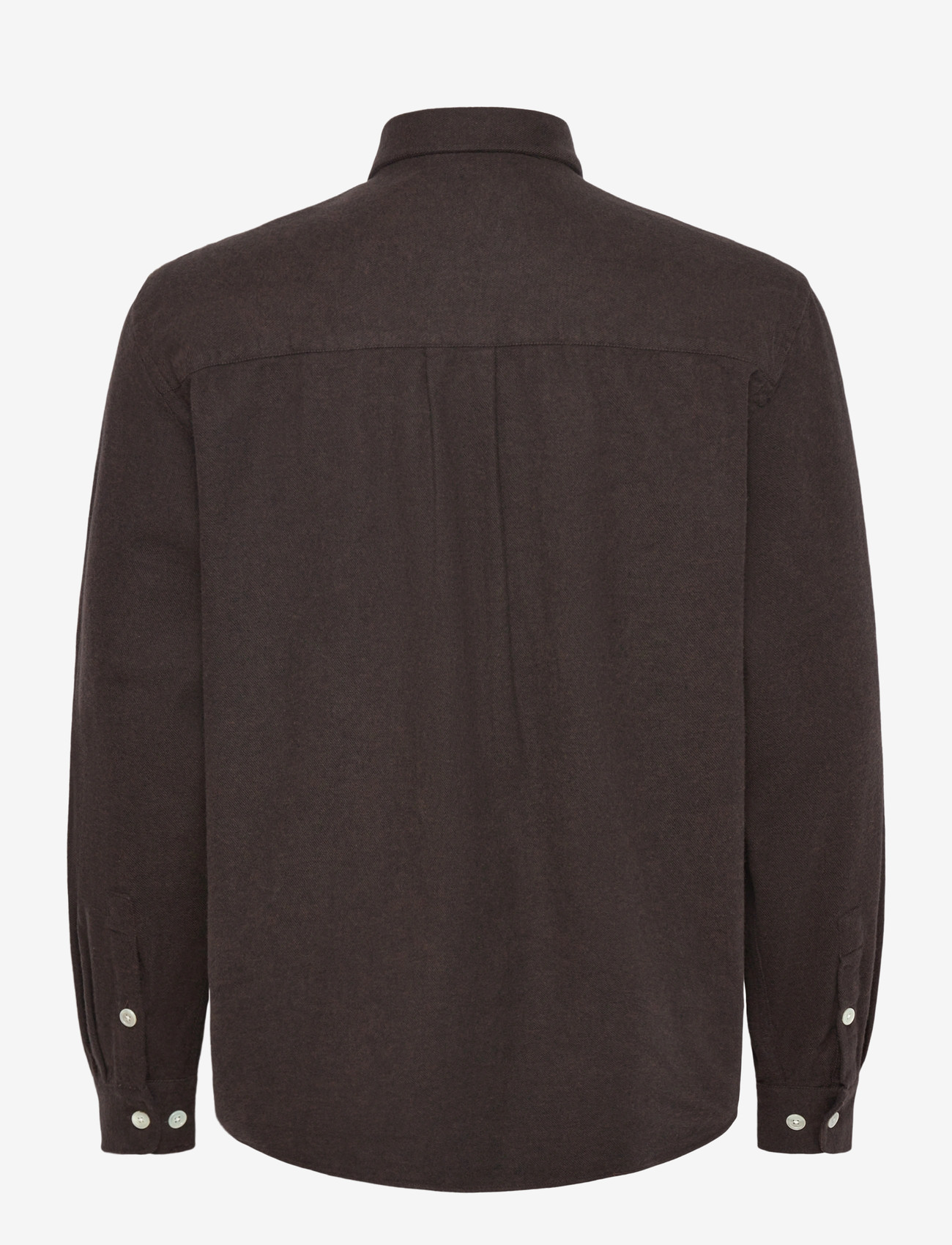 Garment Project - Relaxed Long Sleeved Shirt - Dark B - flanellskjortor - brown - 1