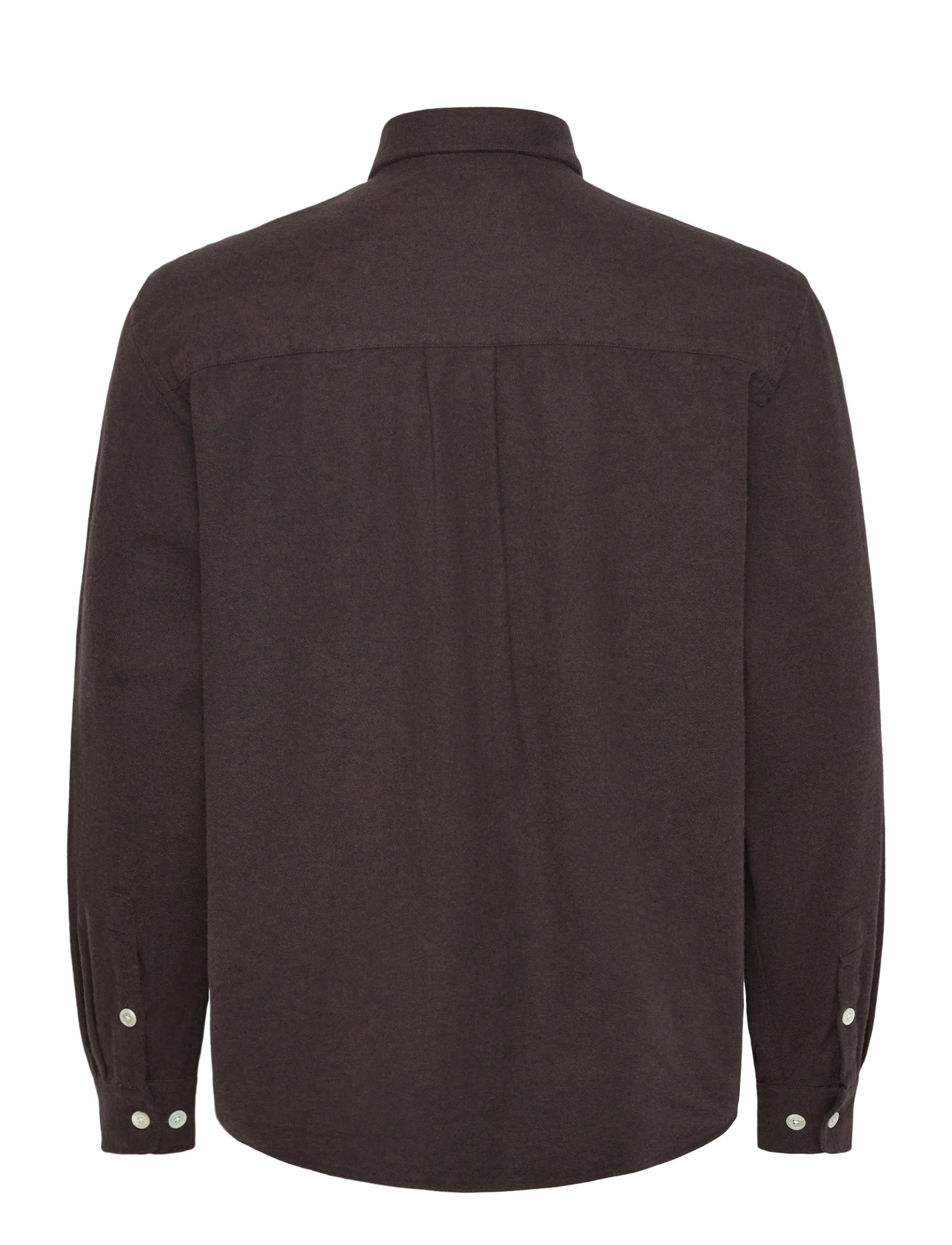 Garment Project - Relaxed Long Sleeved Shirt - Dark B - flanellskjortor - brown - 2