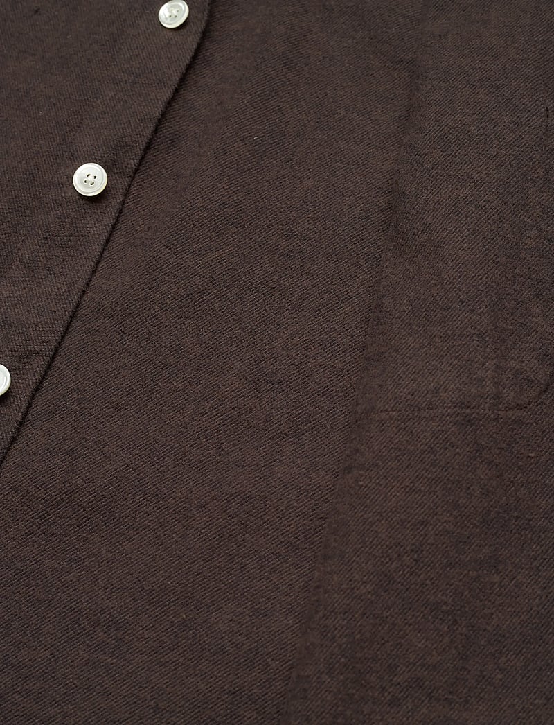 Garment Project - Relaxed Long Sleeved Shirt - Dark B - flanellskjortor - brown - 3