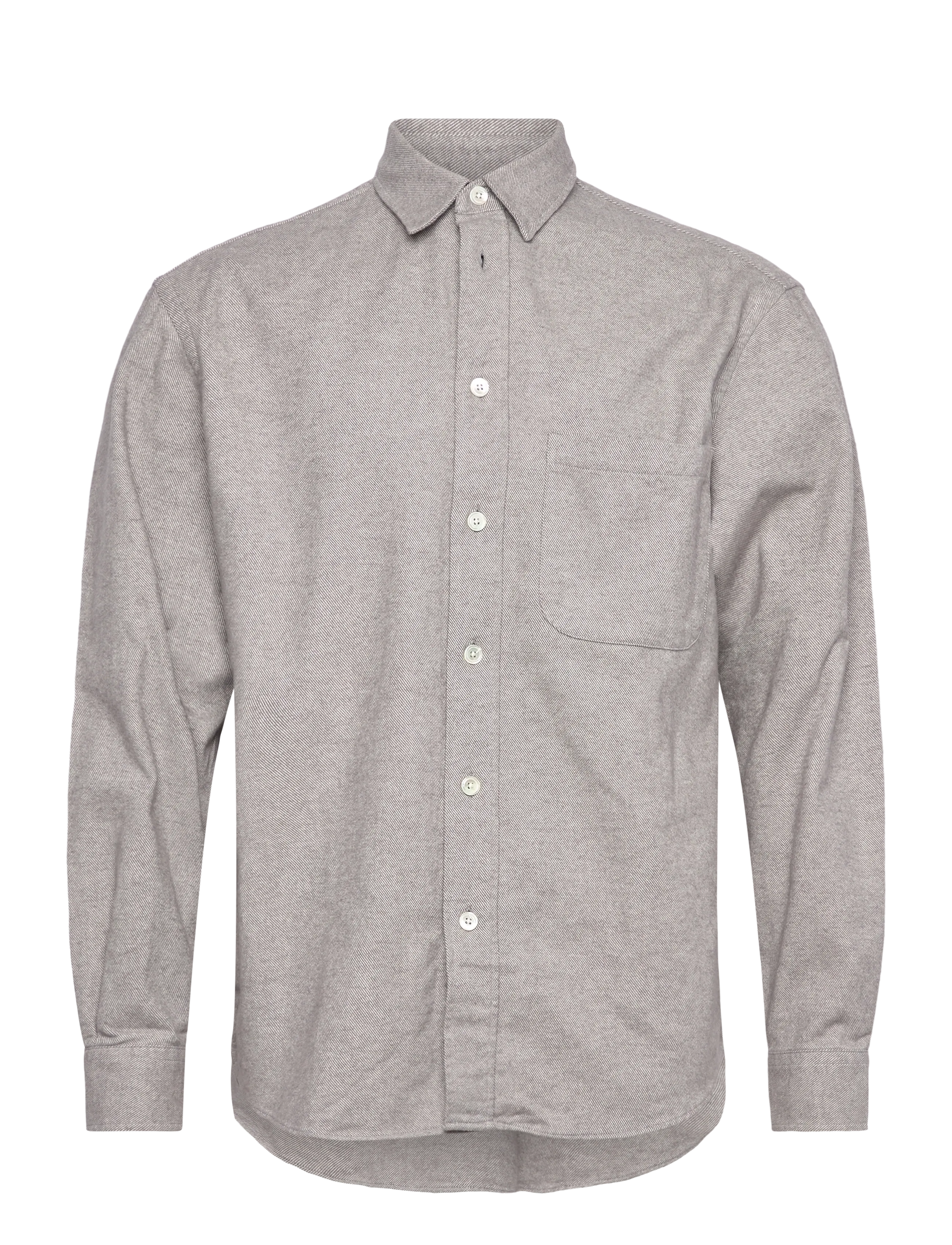 Garment Project Relaxed Long Sleeved Shirt - Light - Garment Project - LIGHT GREY / grey