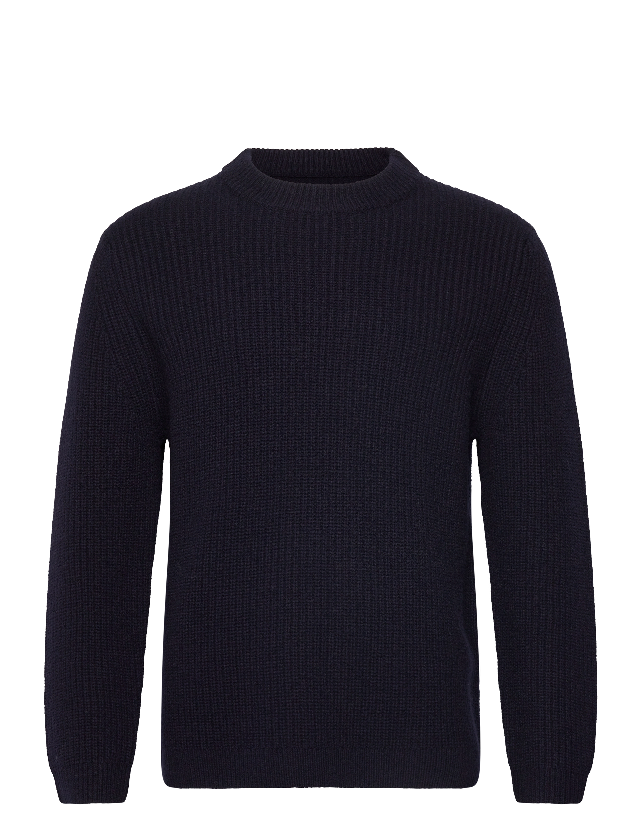 Garment Project Boxy Wool Knit - Navy - Stickat - NAVY / navy