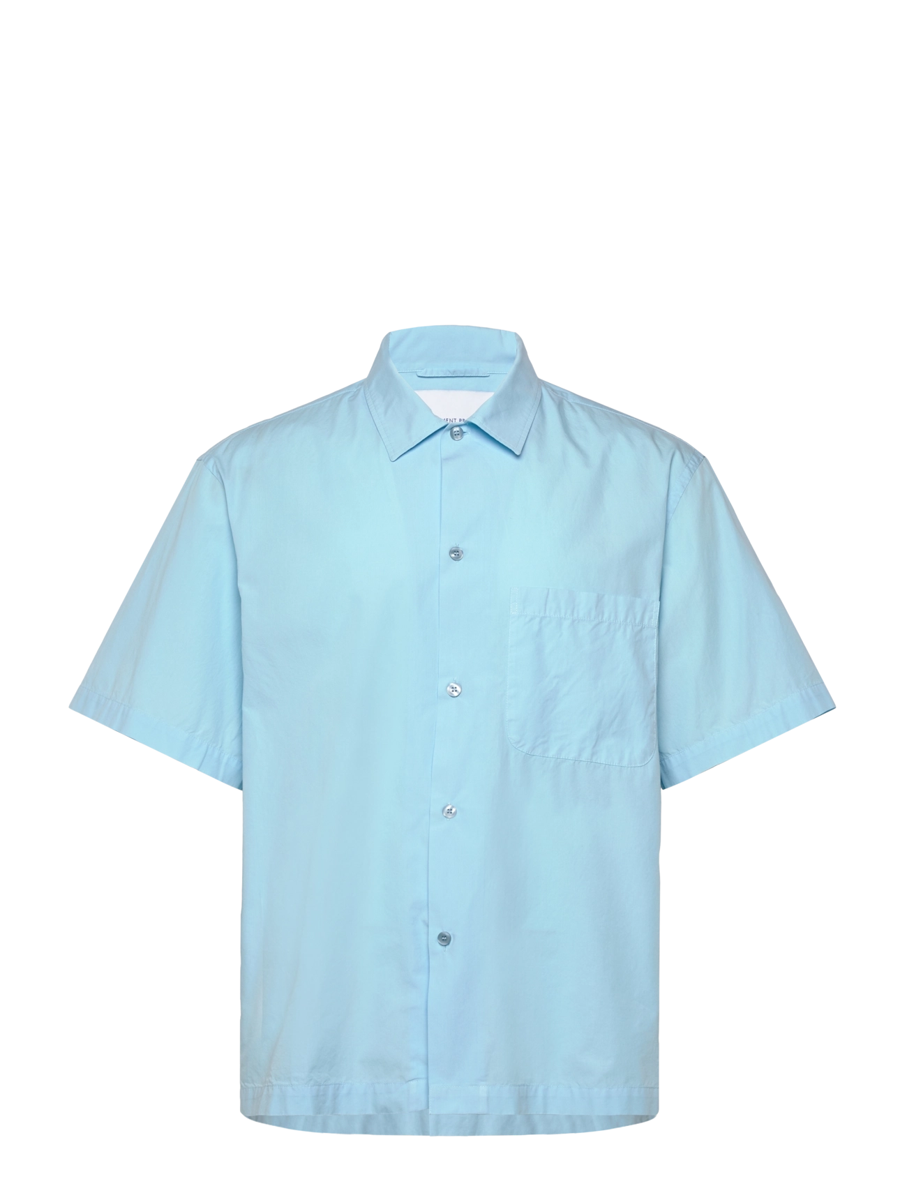 Garment Project Holiday Shirt Ice Blue, M, Shirts, Blau - Short-sleeved Männerswear