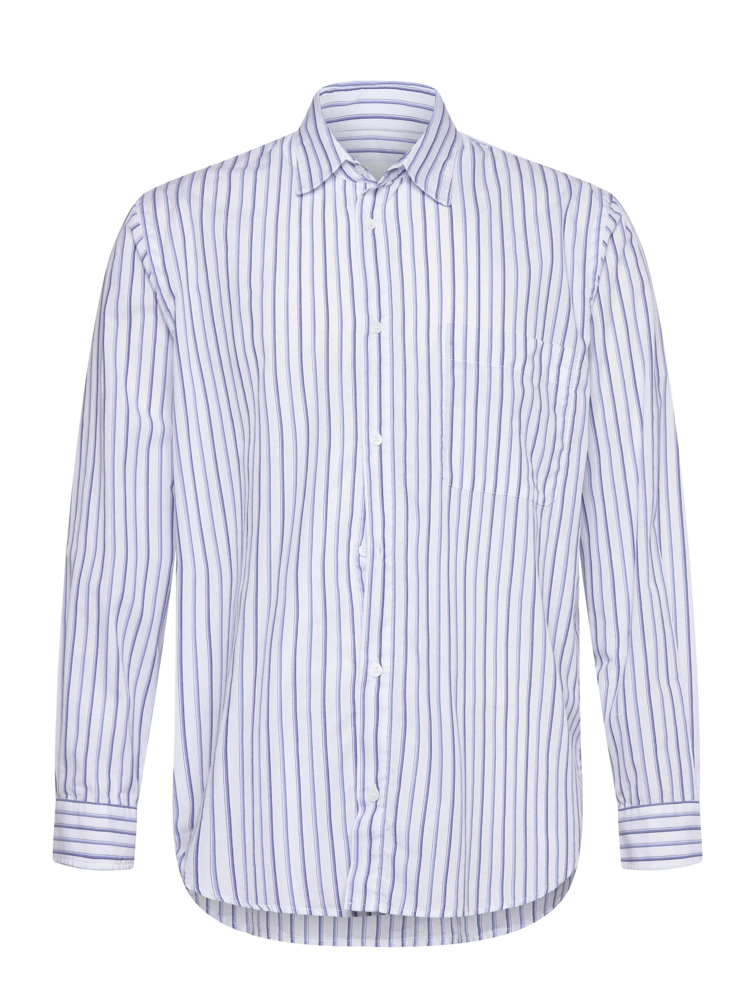 GARMENT PROJECT Relaxed Langärmelig Shirt - Weiß Weiß - S - Herren