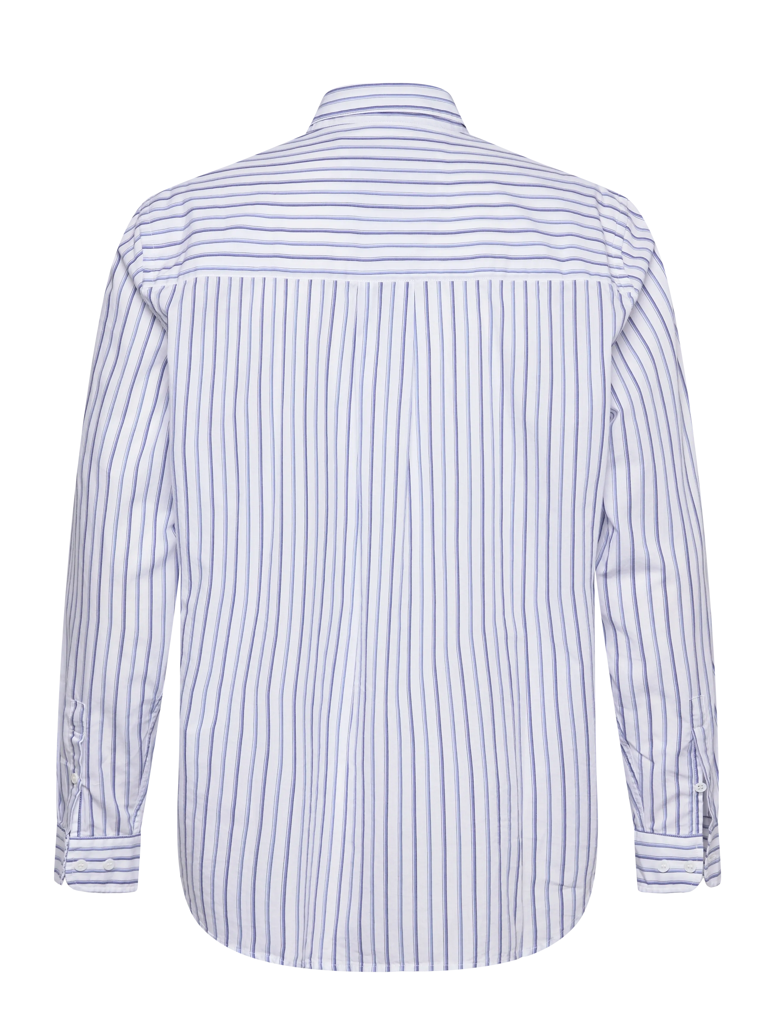 Garment Project - Relaxed Long Sleeved Shirt - White - striped shirts - white - 2