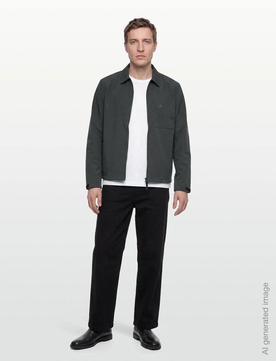 Garment Project - Relaxed Long Sleeved Shirt - White - striped shirts - white - 0