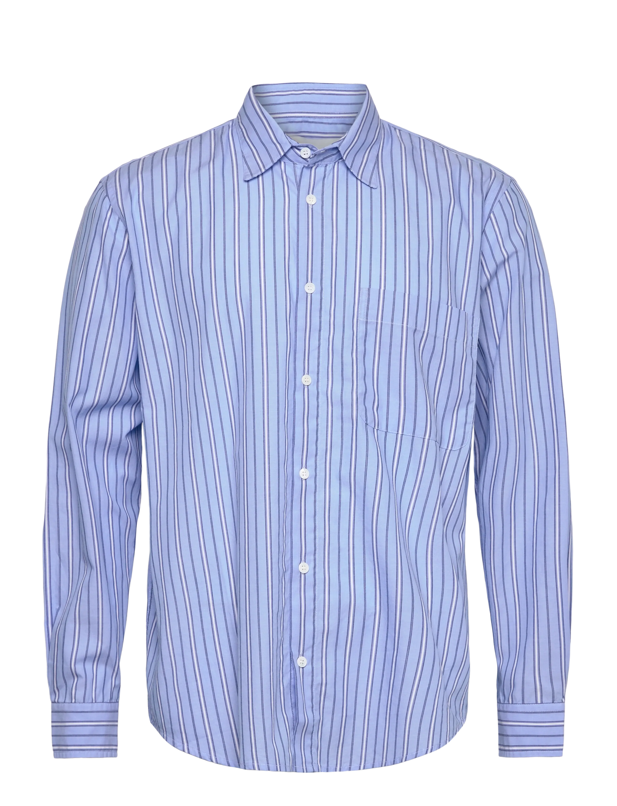 Garment Project Relaxed Long Sleeved Shirt - Blue S - Deals - BLUE / blue