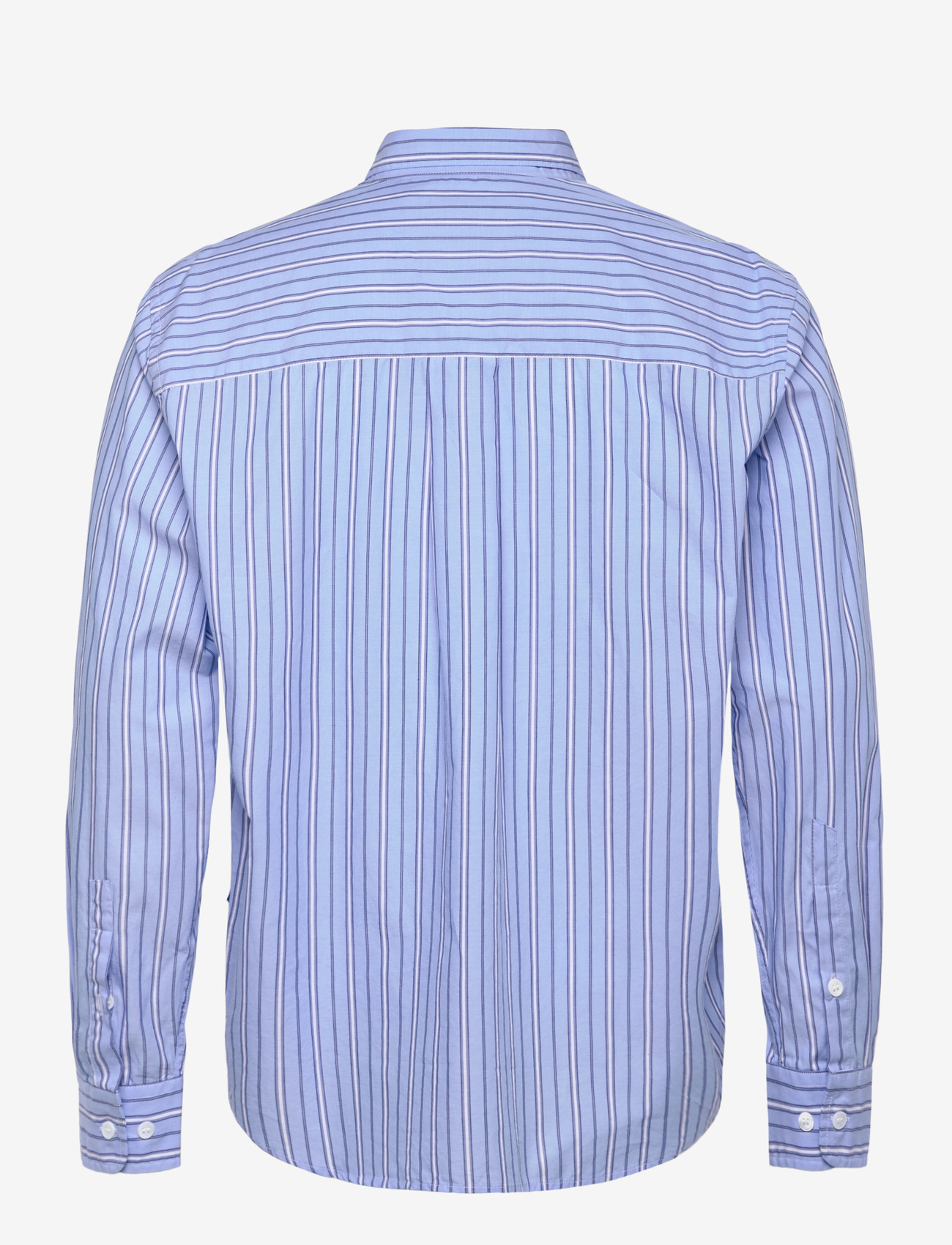 Garment Project - Relaxed Long Sleeved Shirt - Blue S - striped shirts - blue - 1