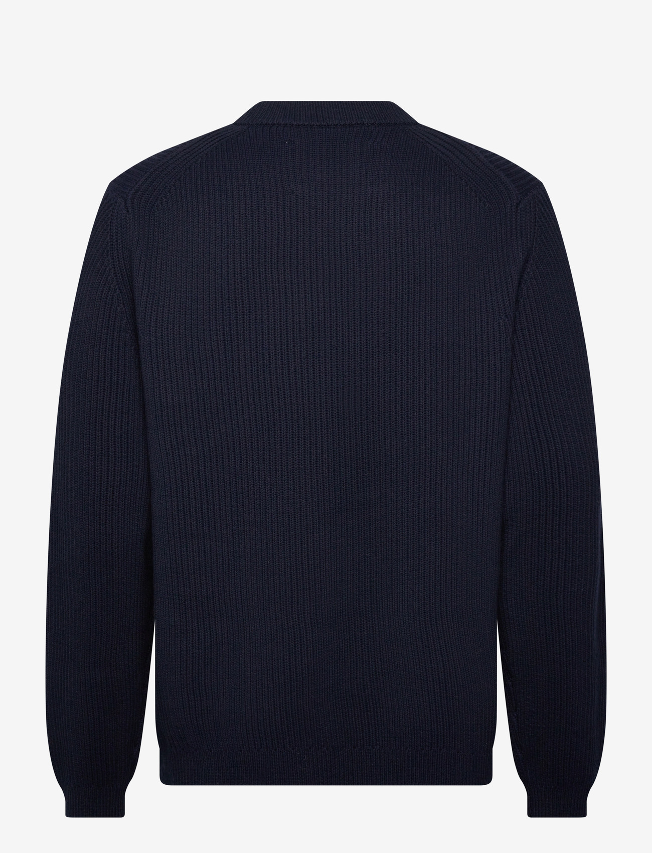 Garment Project - Boxy Cotton Knit - Navy - rundhalsad - navy - 1