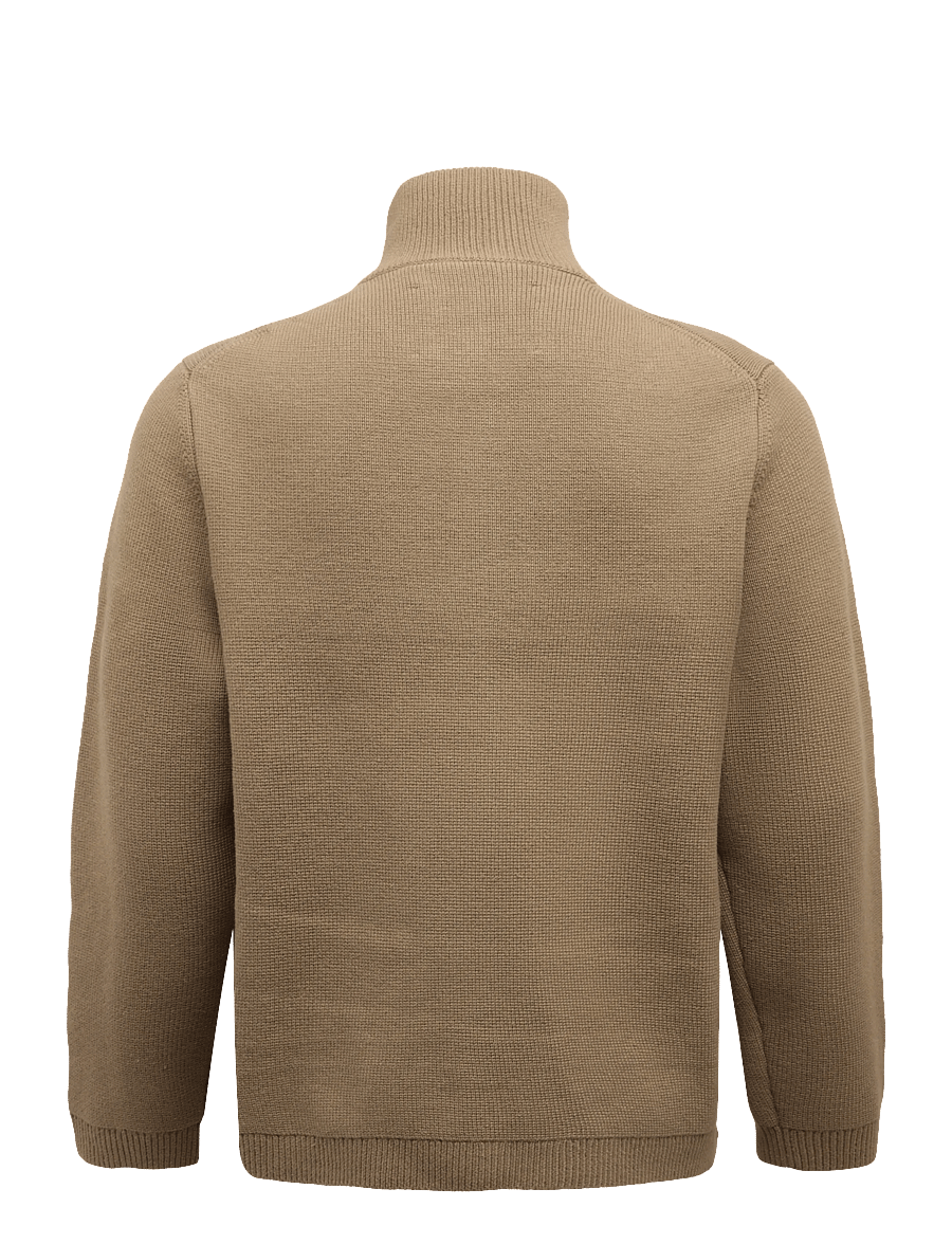 Garment Project - Zipper Knit Cardigan - Moss - moss - 1