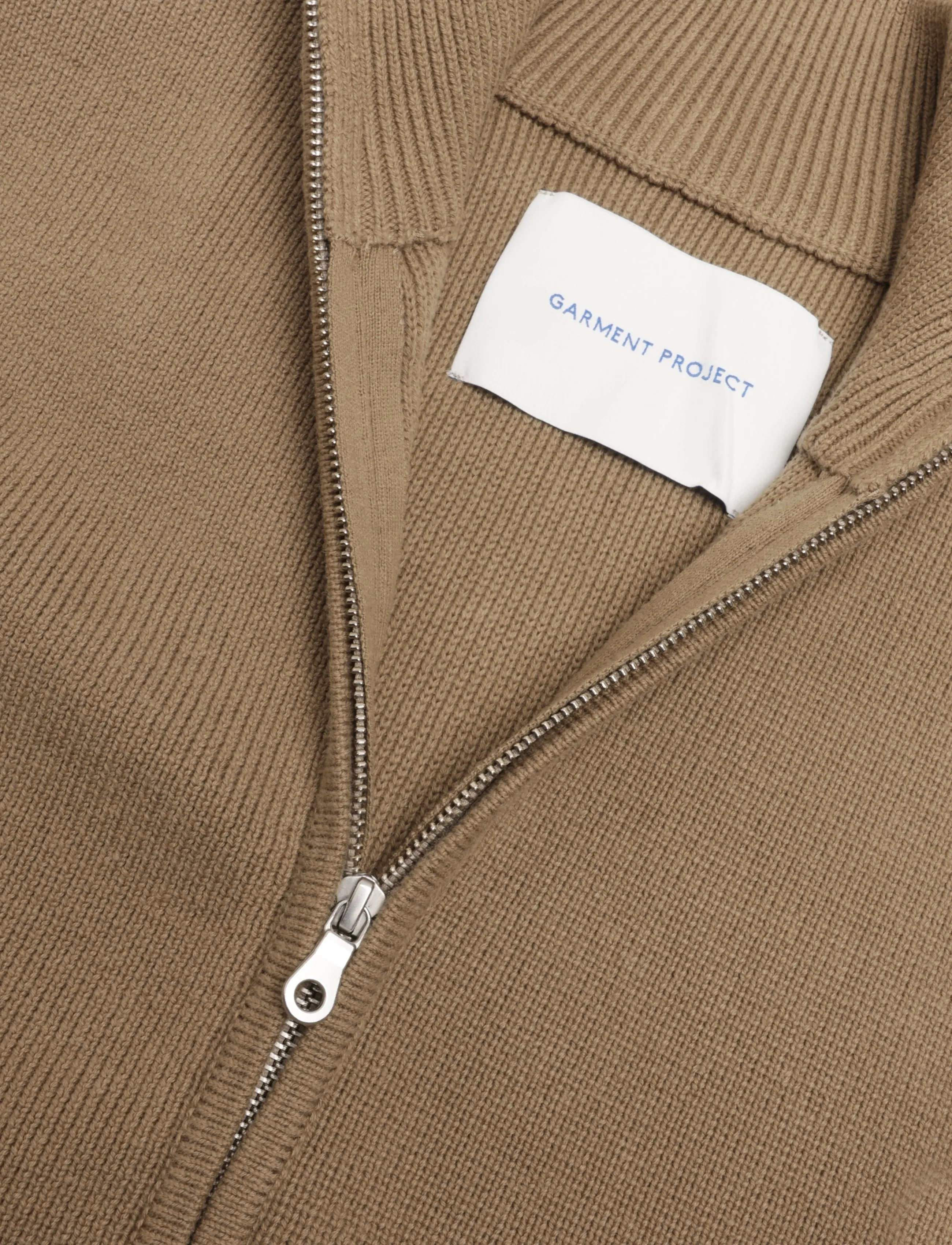Garment Project - Zipper Knit Cardigan - Moss - moss - 2