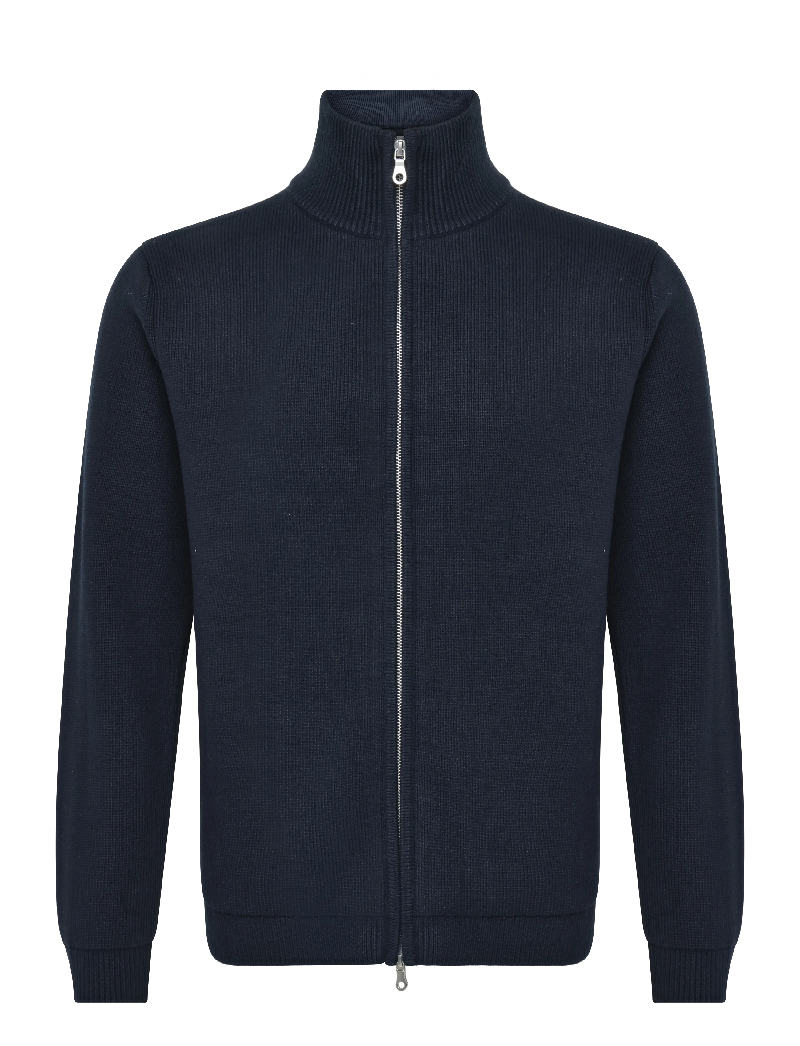 Garment Project Zipper Knit Cardigan - Navy - Shop efter anledning - NAVY / navy