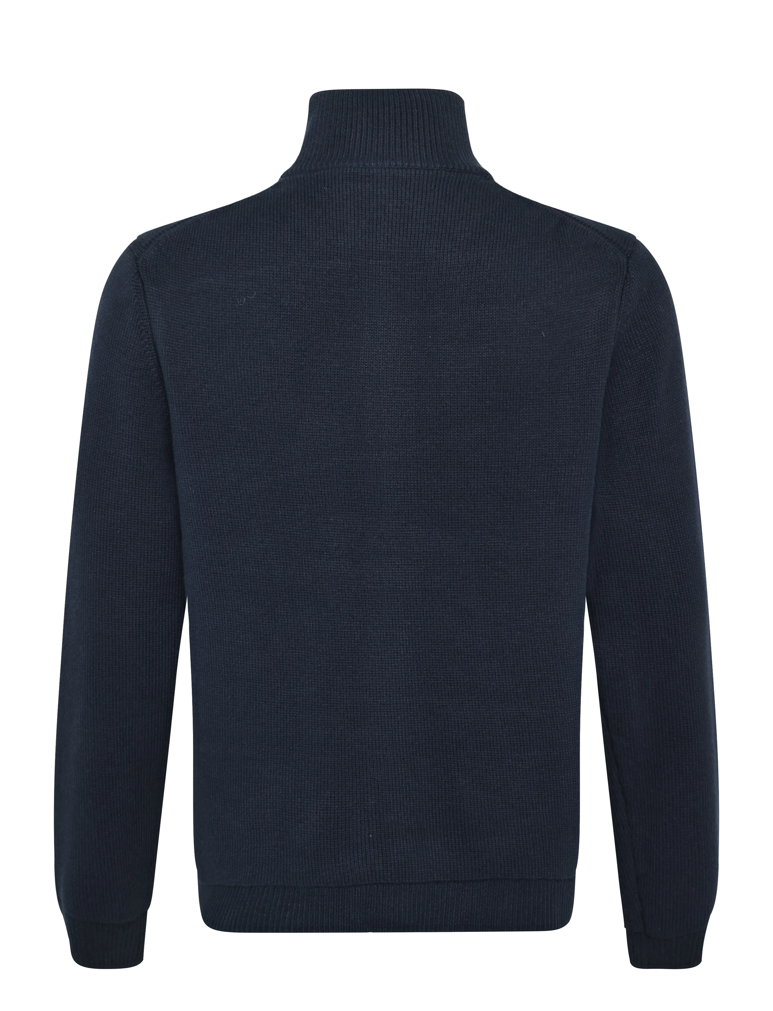 Garment Project - Zipper Knit Cardigan - Navy - navy - 1