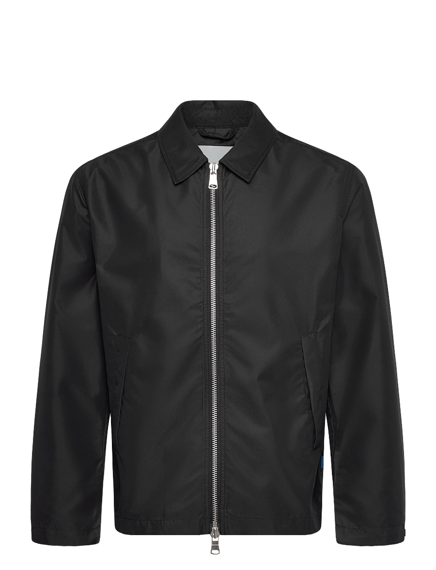 Garment Project - Water Repellent Zipper Jacket - Bla - sügisjoped - black - 1