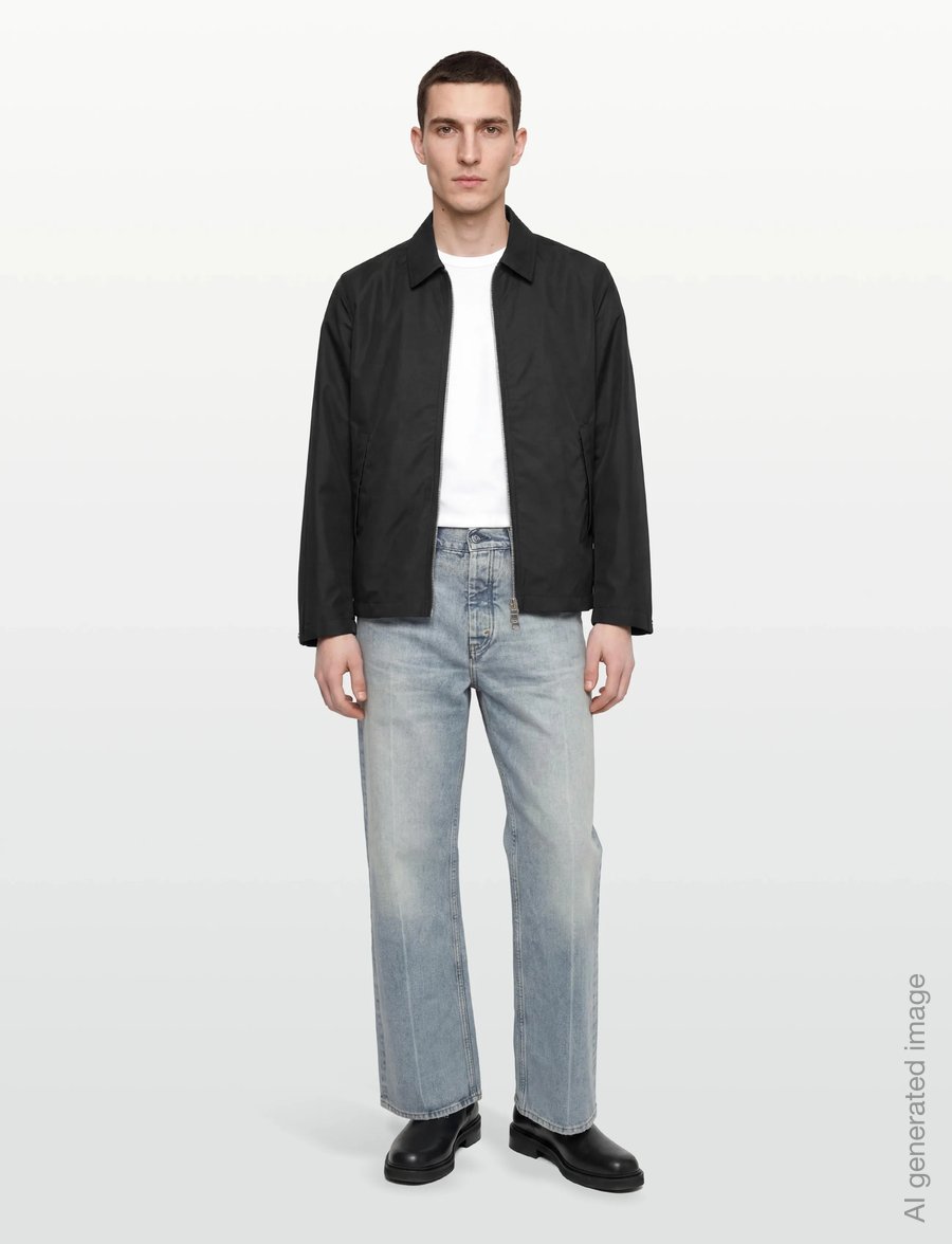 Garment Project - Water Repellent Zipper Jacket - Bla - sügisjoped - black - 0