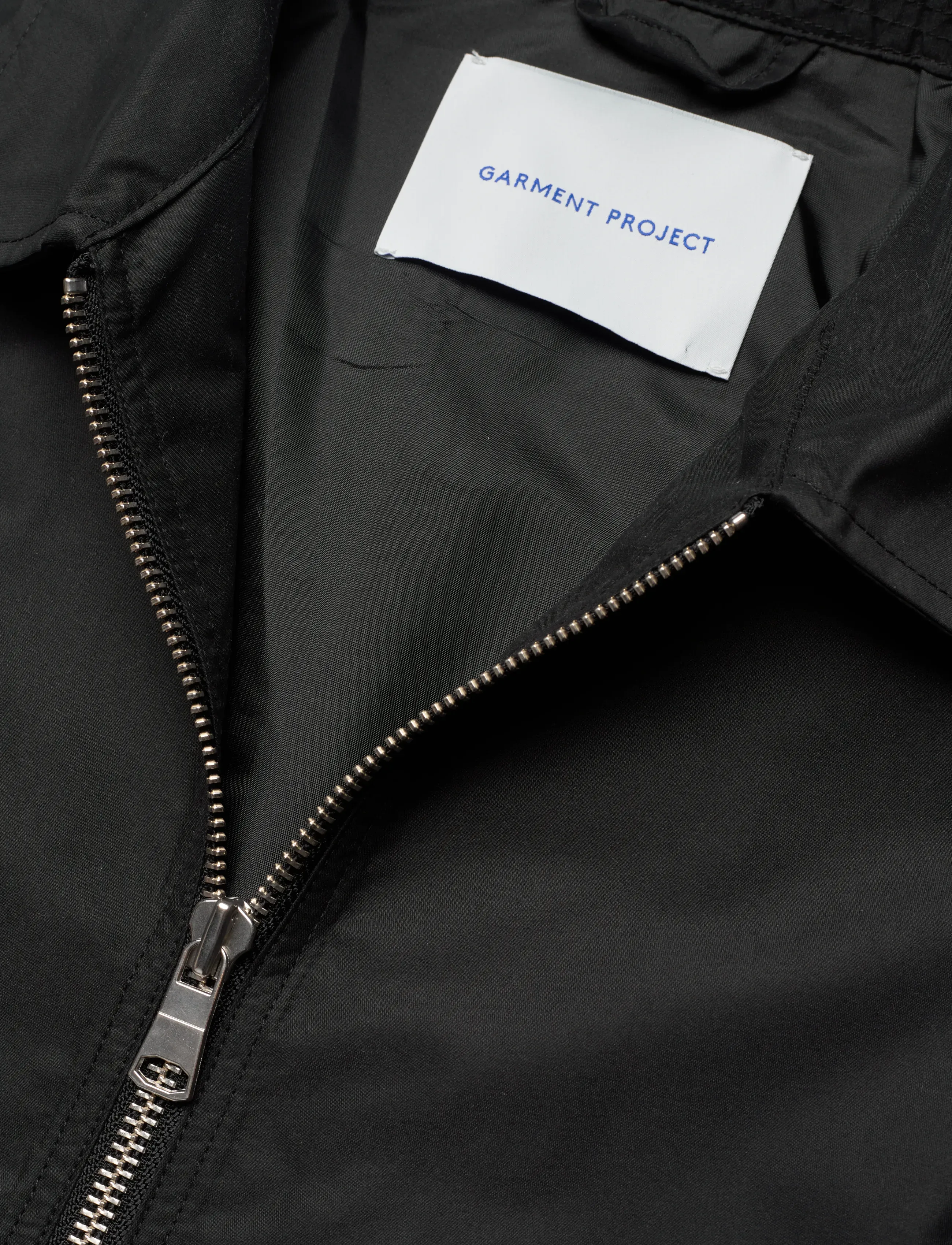 Garment Project - Water Repellent Zipper Jacket - Bla - frühlingsjacken - black - 5
